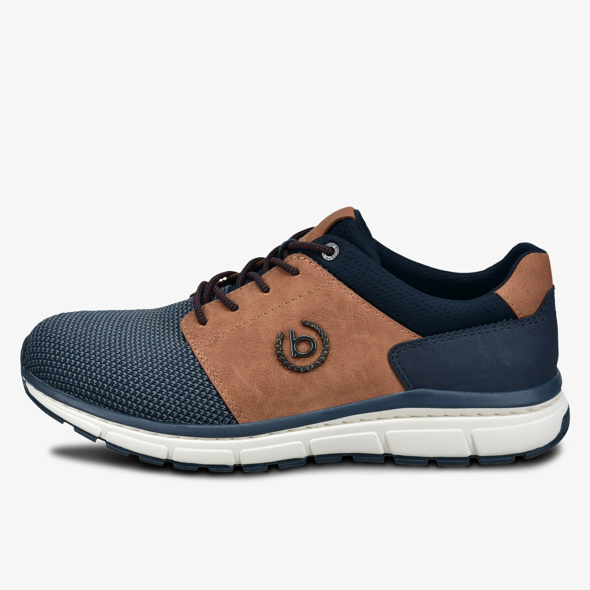 Seitliche Ansicht eines bequemen und stylischen Sneakers mit atmungsaktivem Material und flexibler Sohle