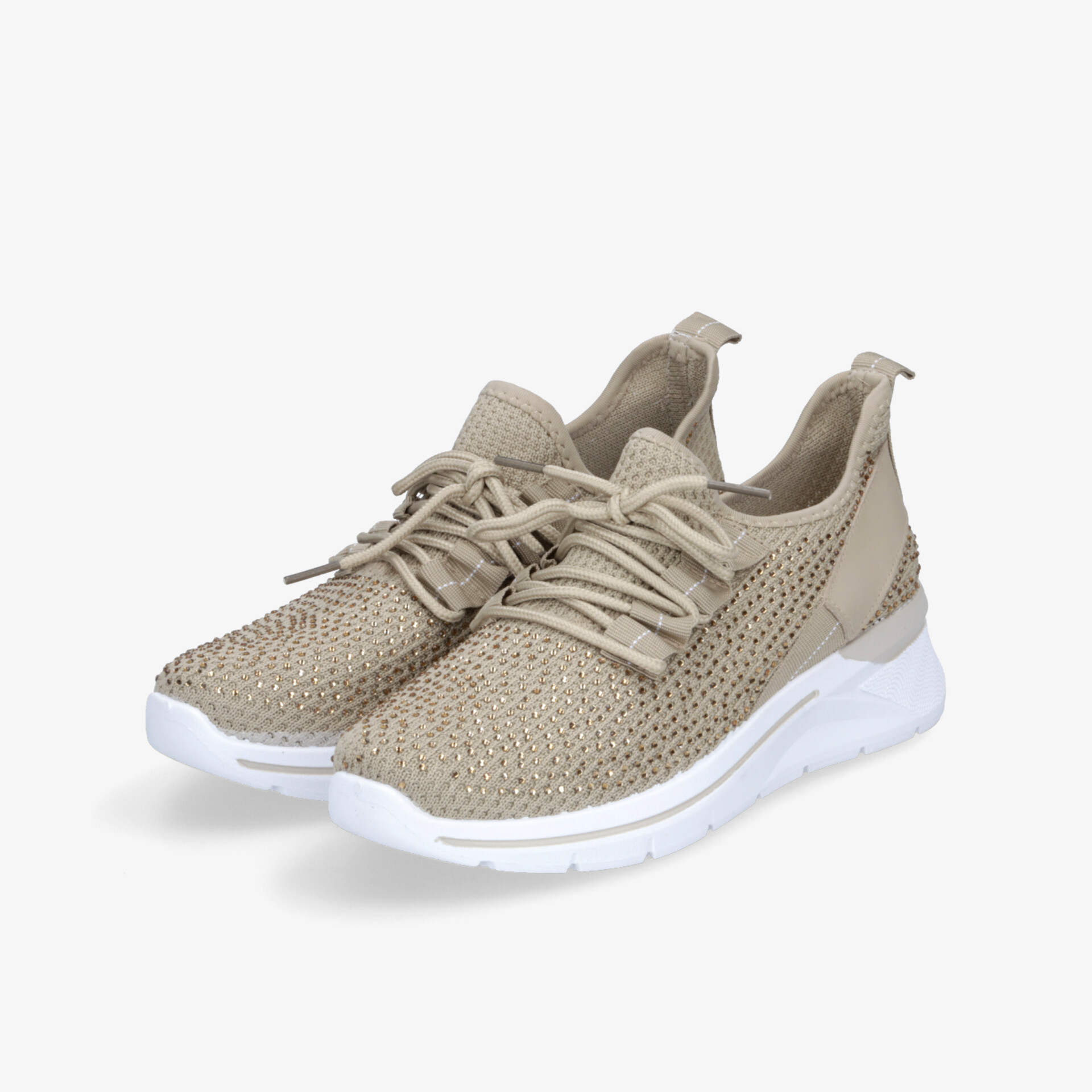 Leichter beige Sneaker mit atmungsaktivem Material und flexibler Sohle für sportlichen Komfort