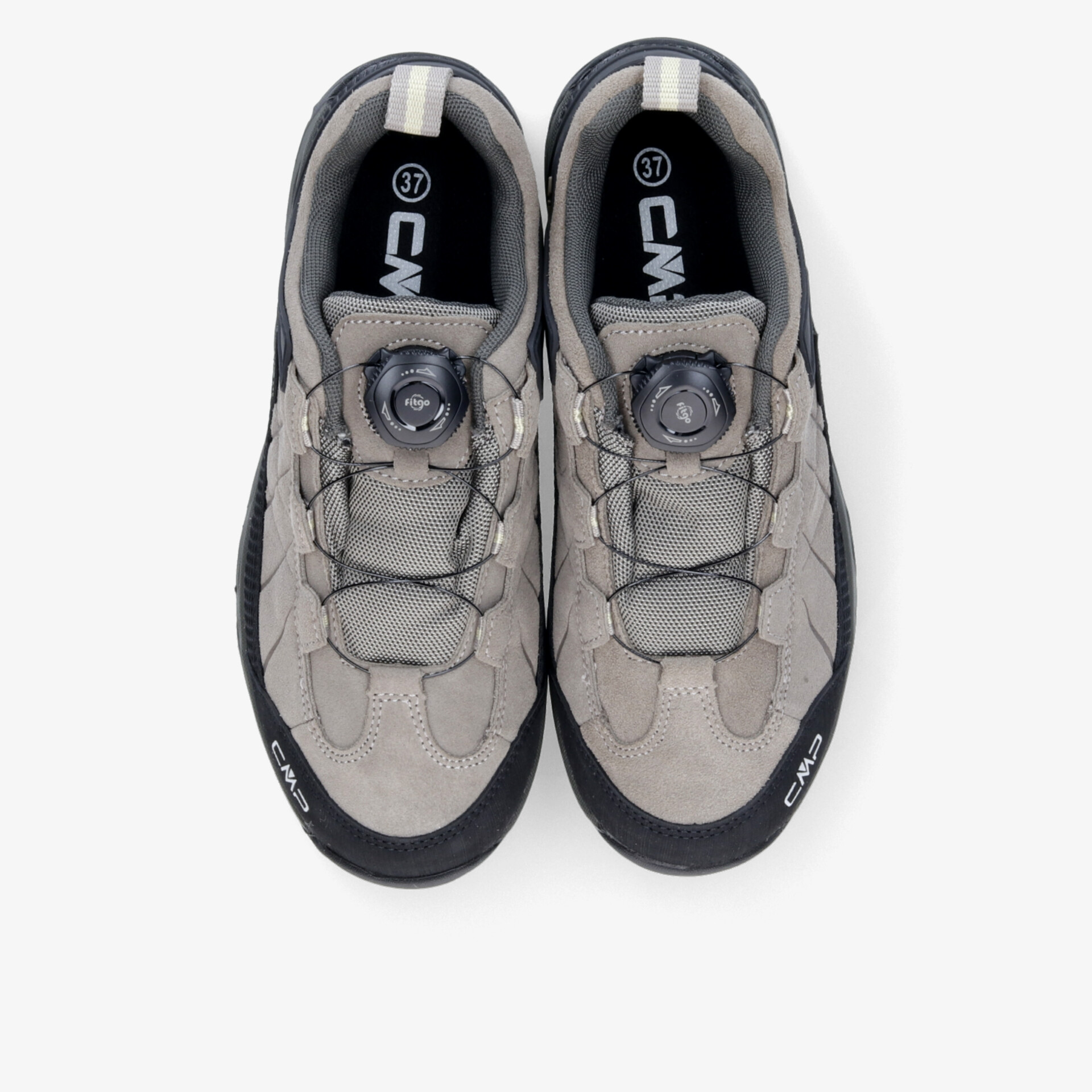 Graue Sportschuhe mit bequemer Passform und moderner Schnürtechnik, ideal für sportliche Aktivitäten.