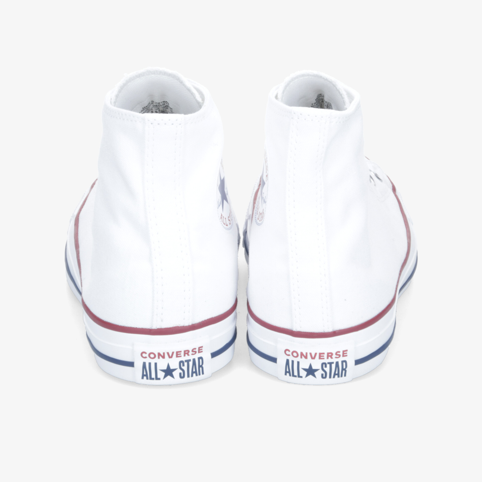 Weiße High-Top-Sneaker mit markantem Logo, ideal für einen lässigen und stilvollen Look.