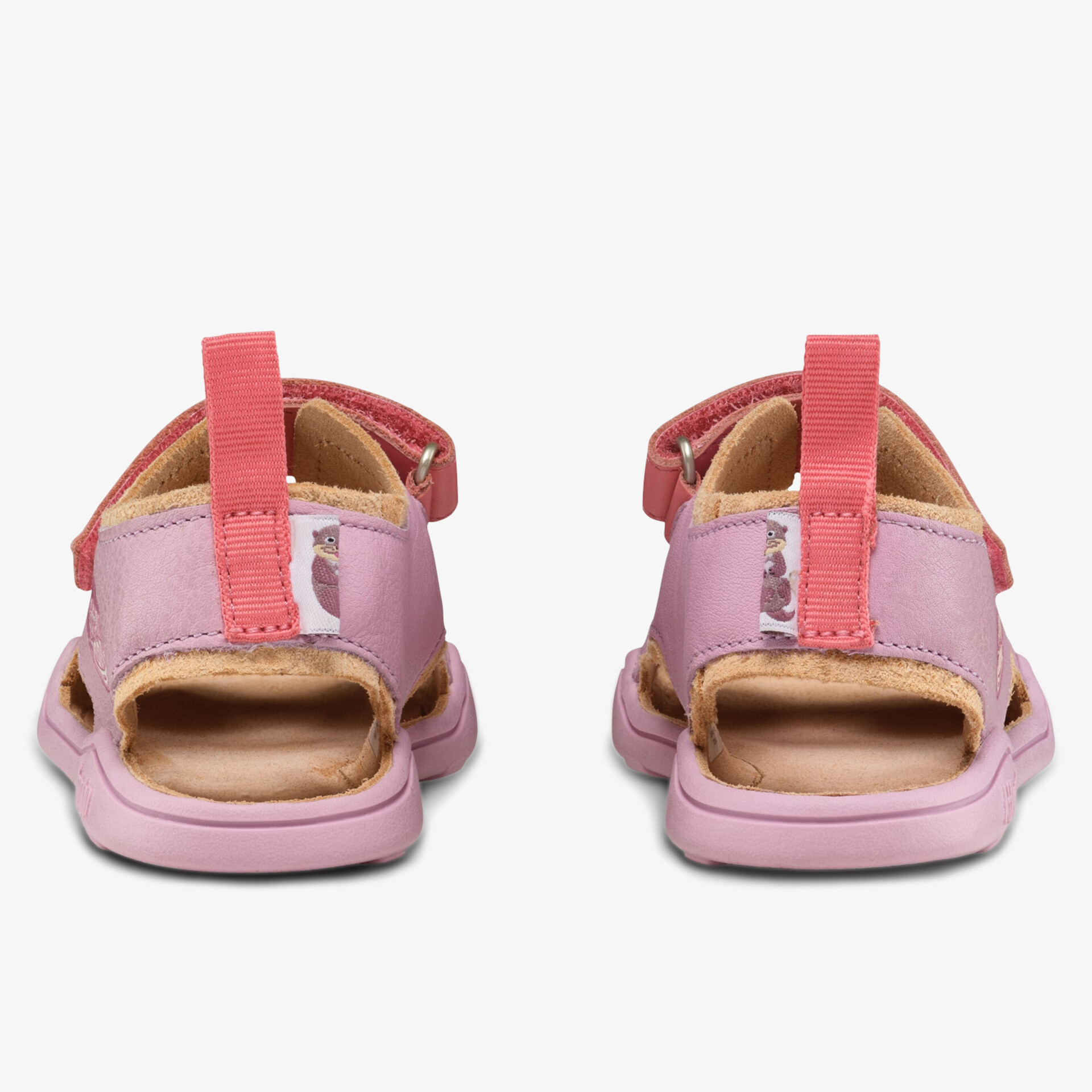 Rosa Sandalen mit verstellbaren Riemen und weicher Polsterung, bequem und leicht für den Sommer