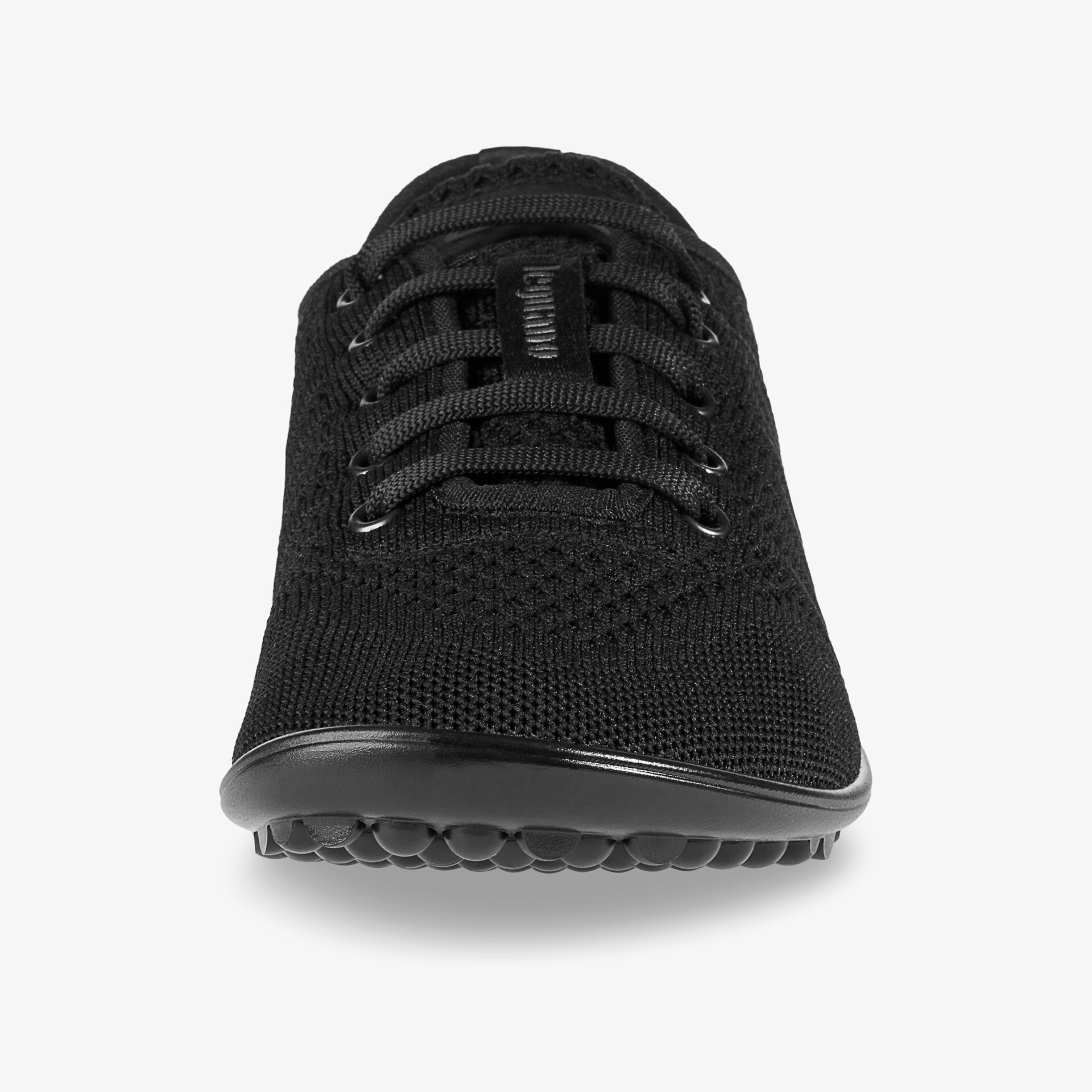 Leichter, atmungsaktiver schwarzer Schuh mit flexibler Sohle und modernem Design für optimalen Komfort.