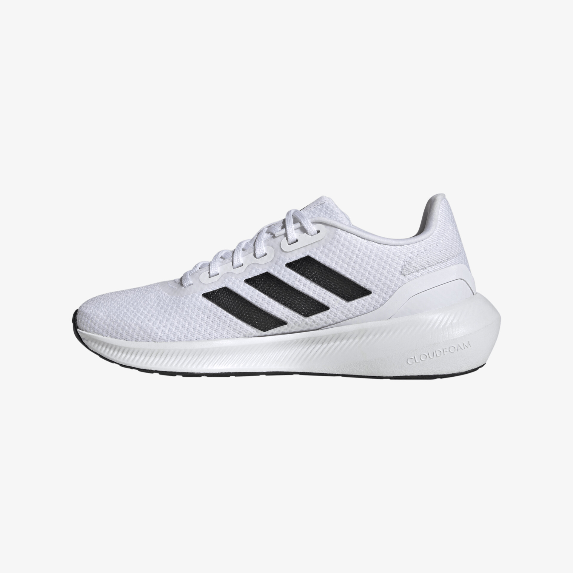 Leichter und bequemer Sportschuh mit atmungsaktivem Mesh-Obermaterial und markanten Streifen.