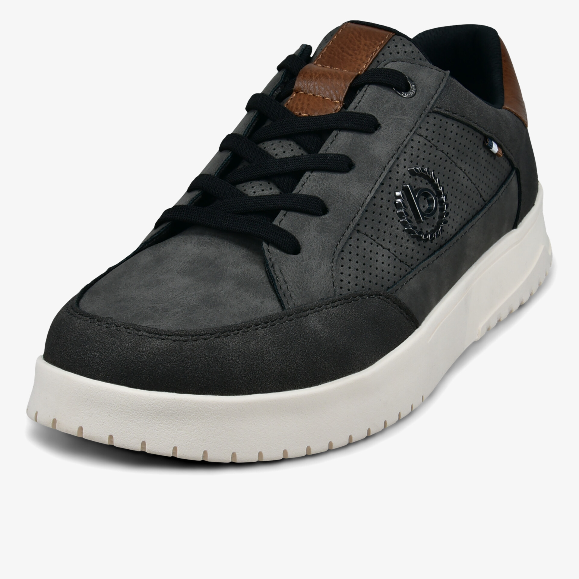 Moderner und bequemer Sneaker mit atmungsaktivem Material und rutschfester weißer Sohle