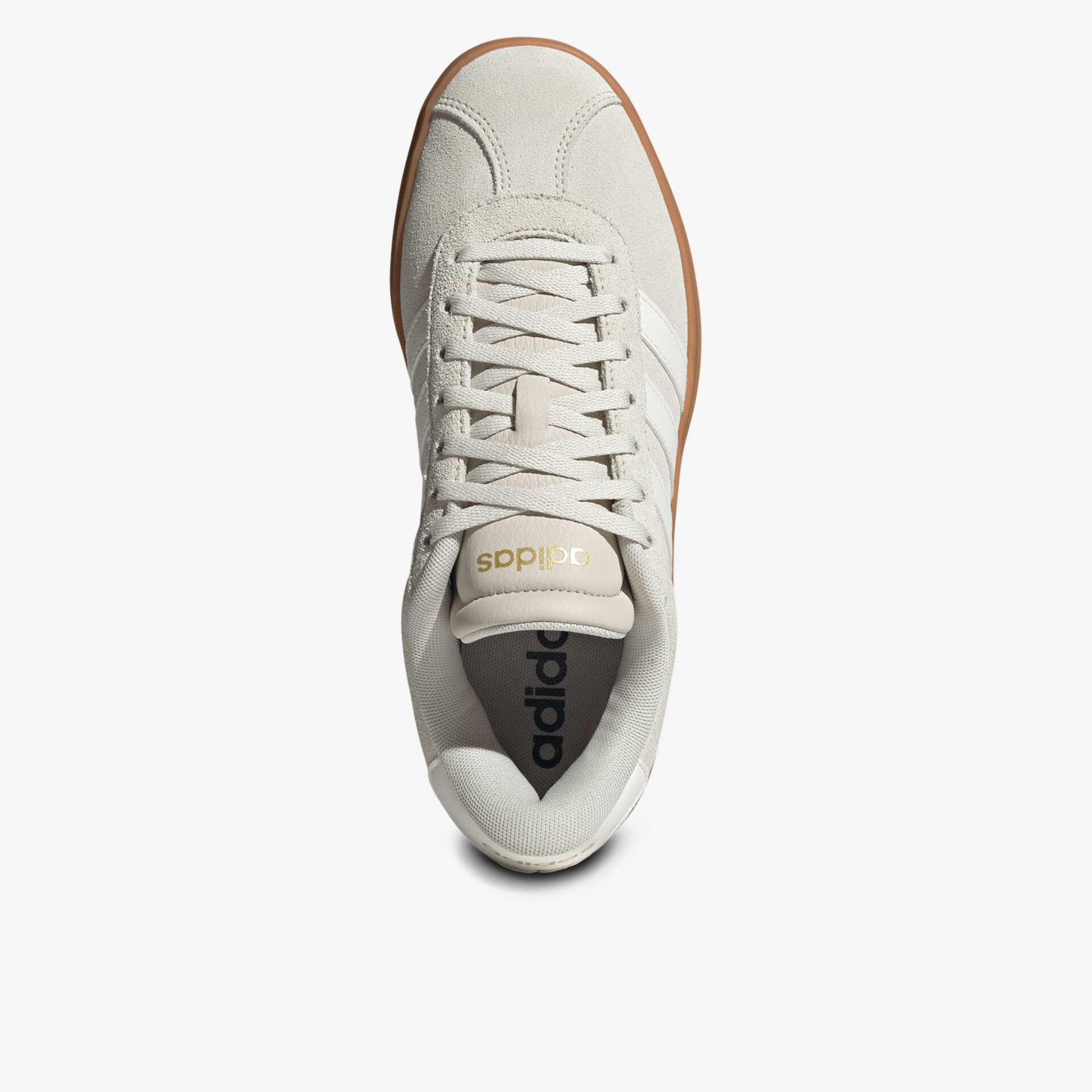 Weiße Sneaker aus Leder mit bequemer Passform und sportlichem Design, Draufsicht