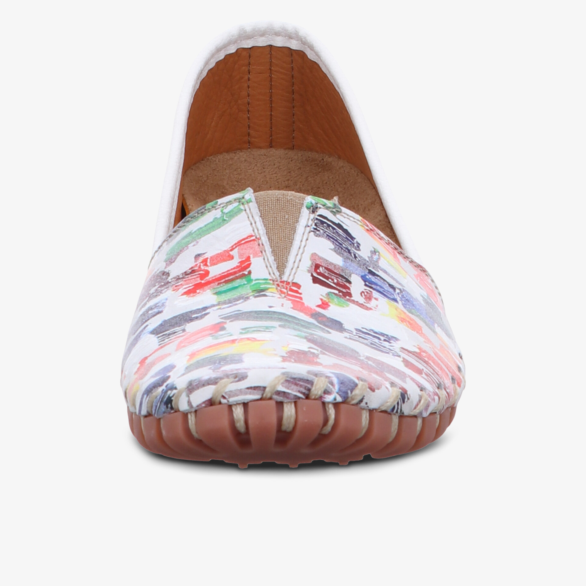 Farbenfroher Slipper mit weichem Innenfutter und rutschfester Sohle für optimalen Komfort.