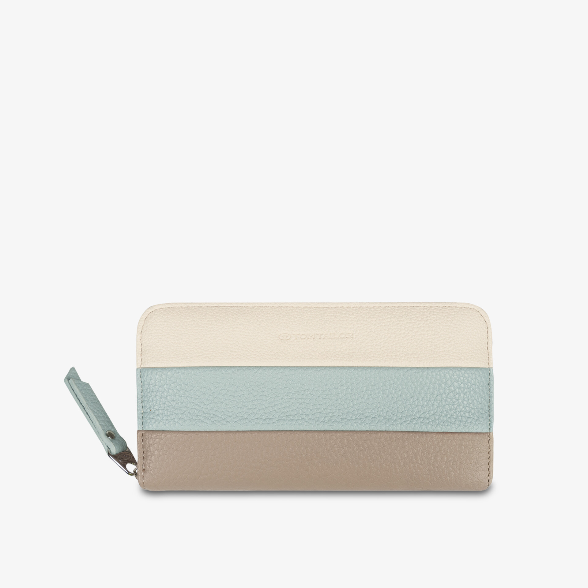 Handliche Geldbörse mit Reißverschluss und modernem zweifarbigen Design für sicheren Stil