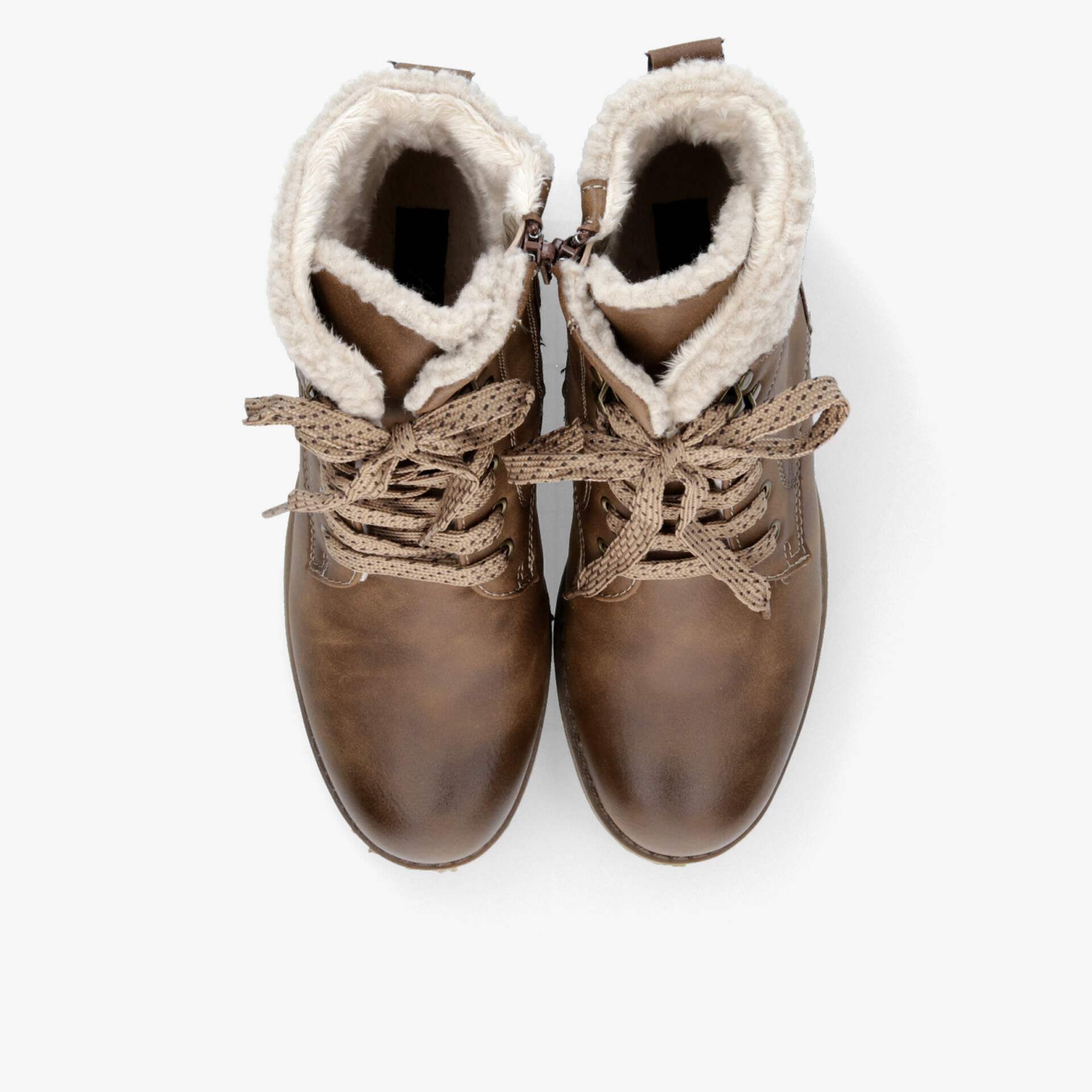 Warme Winterstiefel mit kuscheligem Innenfutter und robuster Schnürung, bequem und wetterfest, ideal für kalte Tage