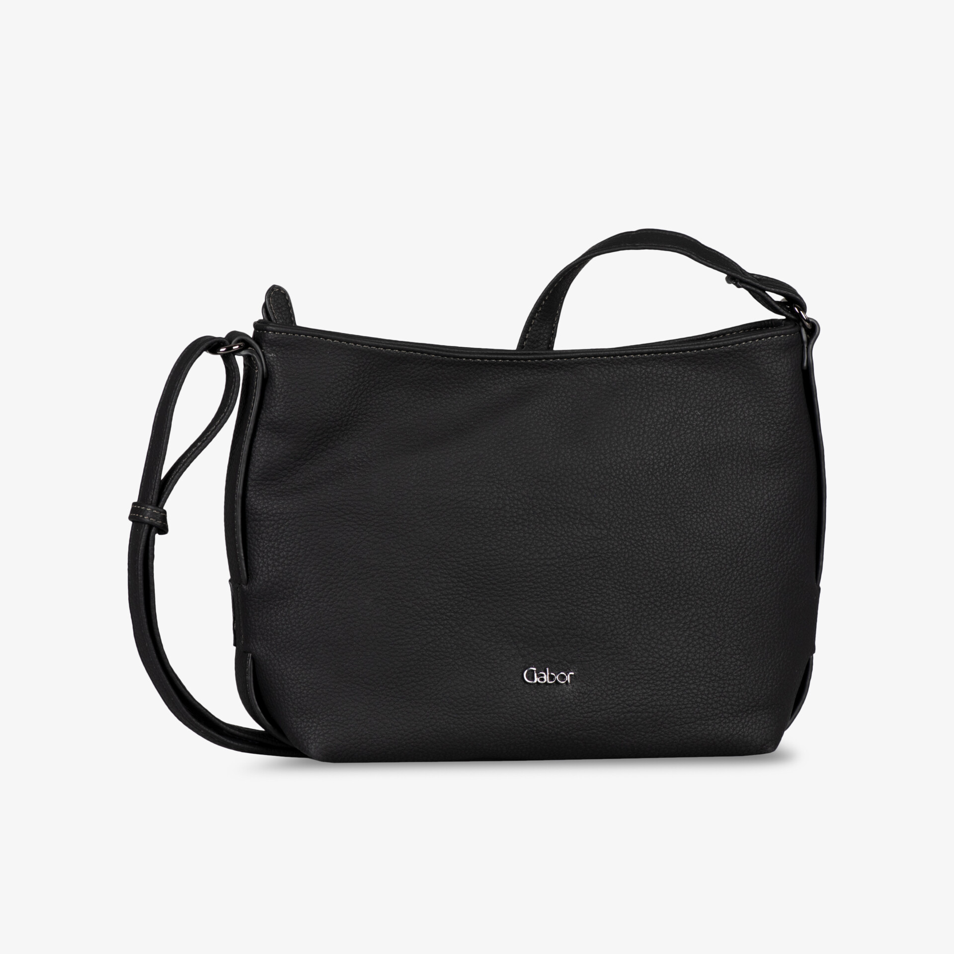 Elegante schwarze Schultertasche mit stilvollem Design und praktischer Größe, ideal für den Alltag.