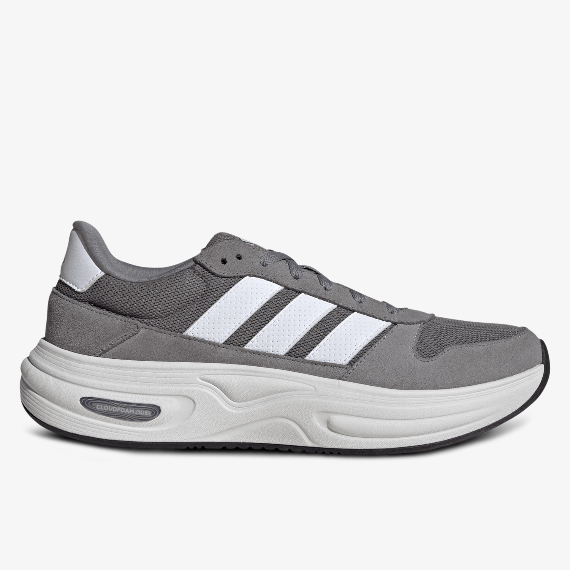 Seitliche Ansicht eines leichten, atmungsaktiven Sneakers mit bequemer Passform und sportlichem Design