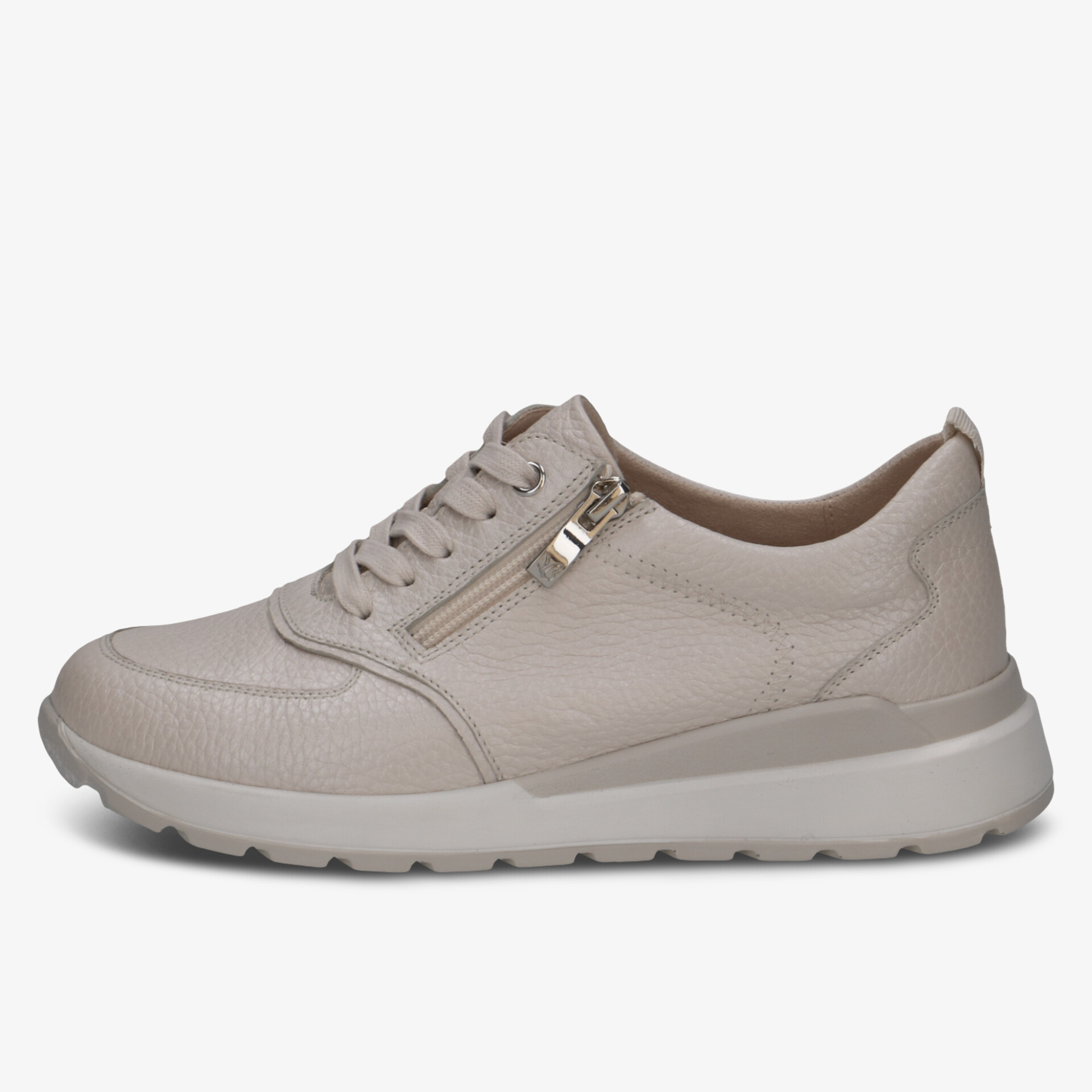 Bequemer Sneaker mit seitlichem Reißverschluss und rutschfester Sohle, modernes Design für den Alltag
