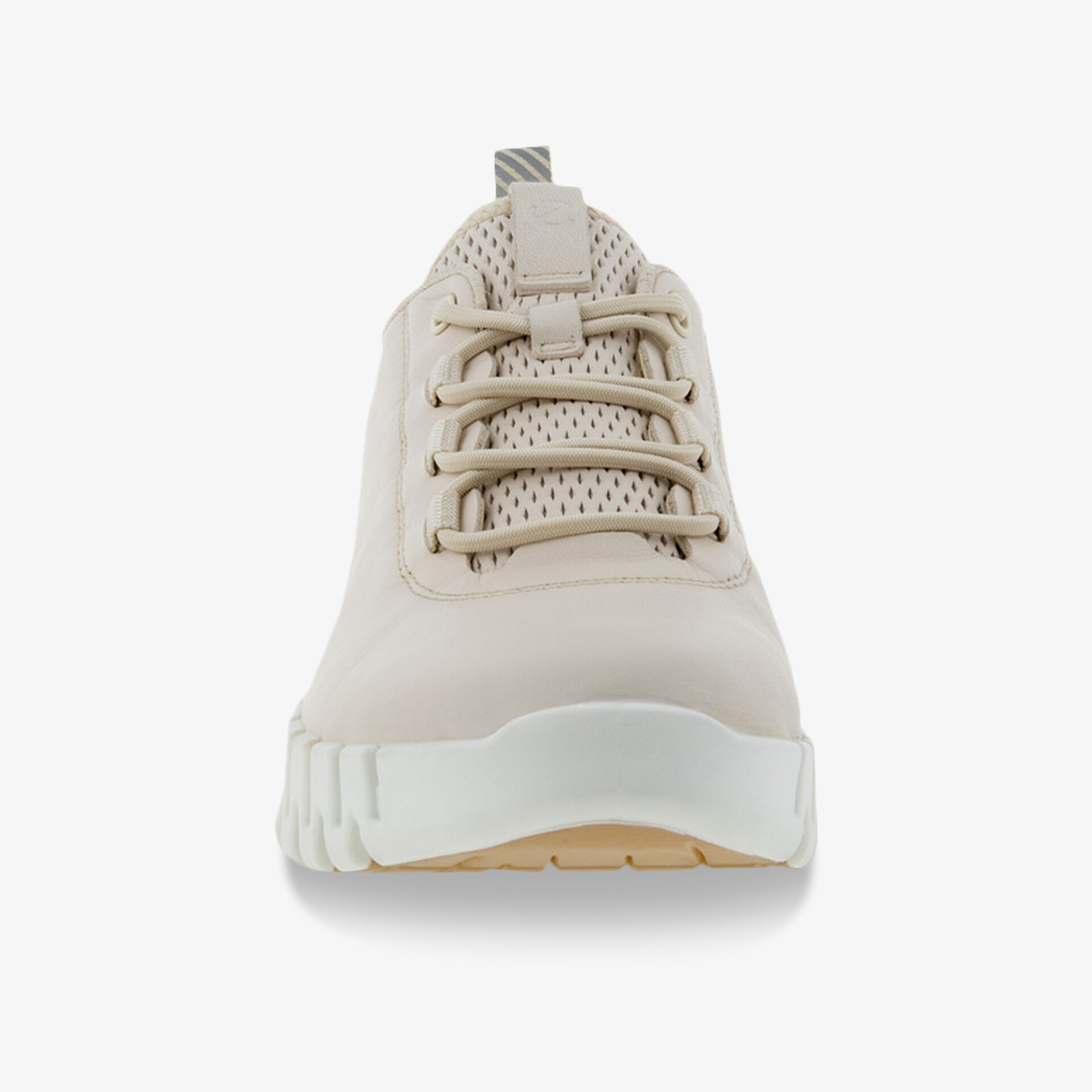 Beiger Sneaker mit rutschfester Sohle und atmungsaktivem Material für optimalen Komfort.