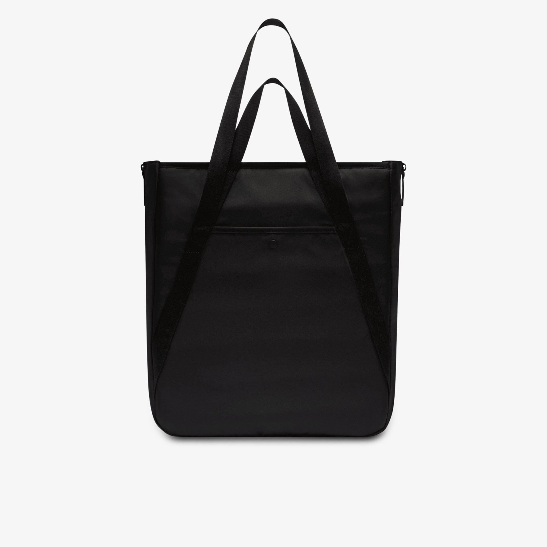 Elegante schwarze Tasche mit robusten Griffen und Reißverschluss