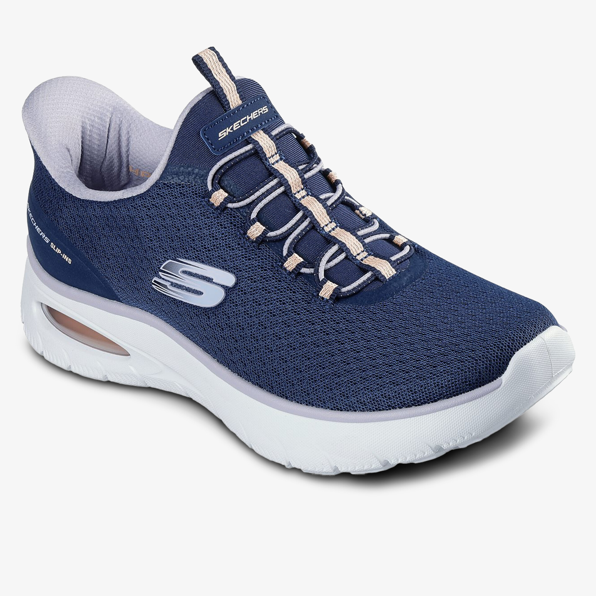 Moderner blauer Sneaker mit leichtem Design und gepolsterter Laufsohle für optimalen Komfort