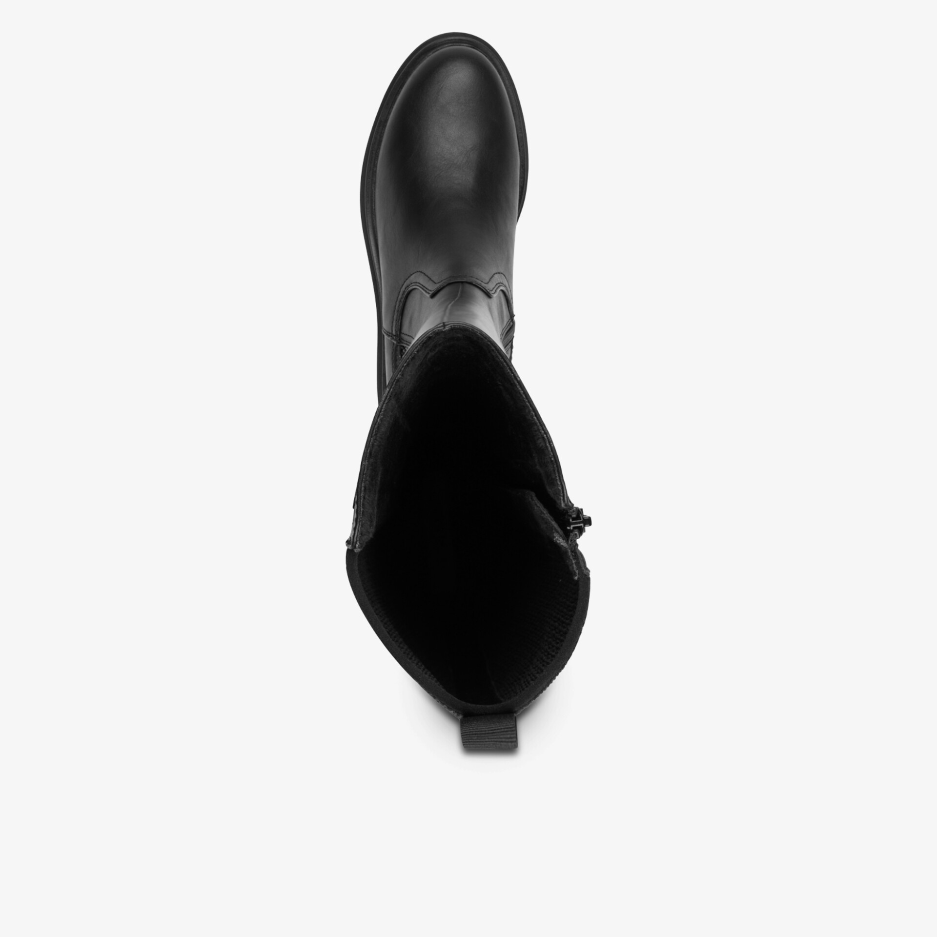 Robuster Schuh mit hochwertigem Material und stabiler Verarbeitung, bequeme Passform aus Draufsicht