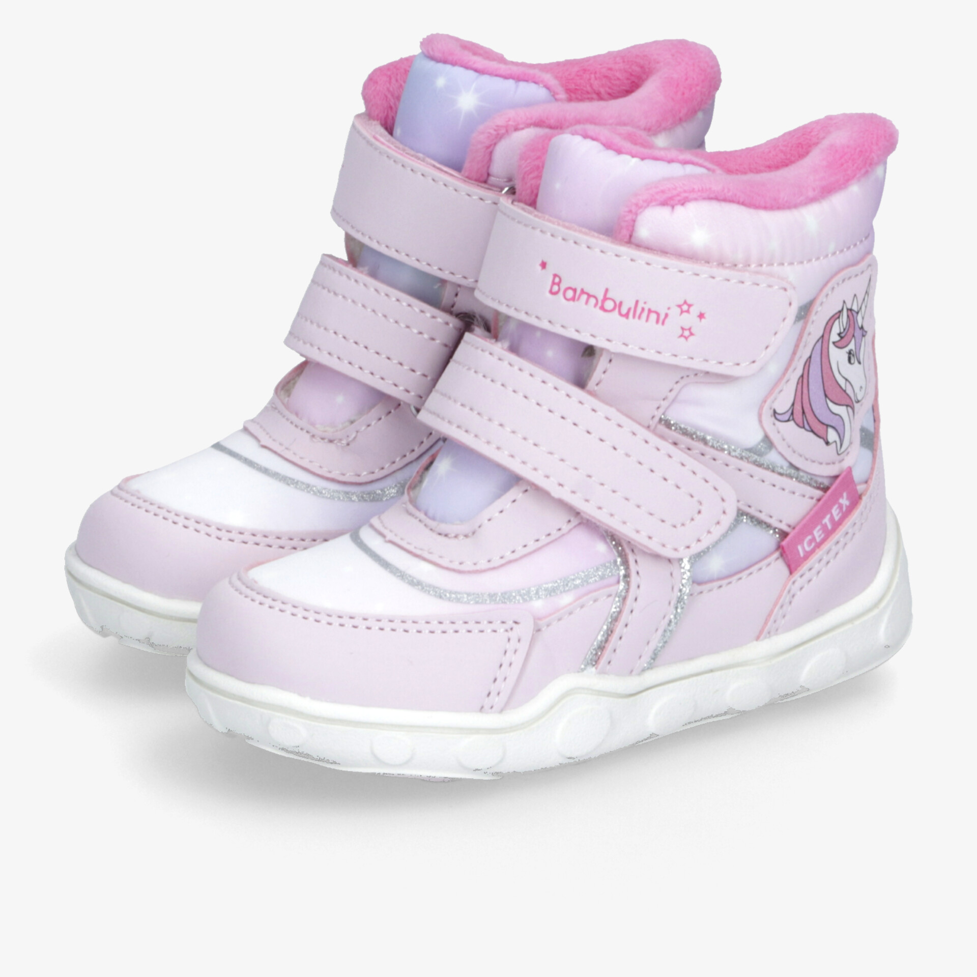 Leichter Kinder-Sneaker in Rosa mit hohem Schaft und Klettverschluss für sicheren Halt und angenehmen Tragekomfort
