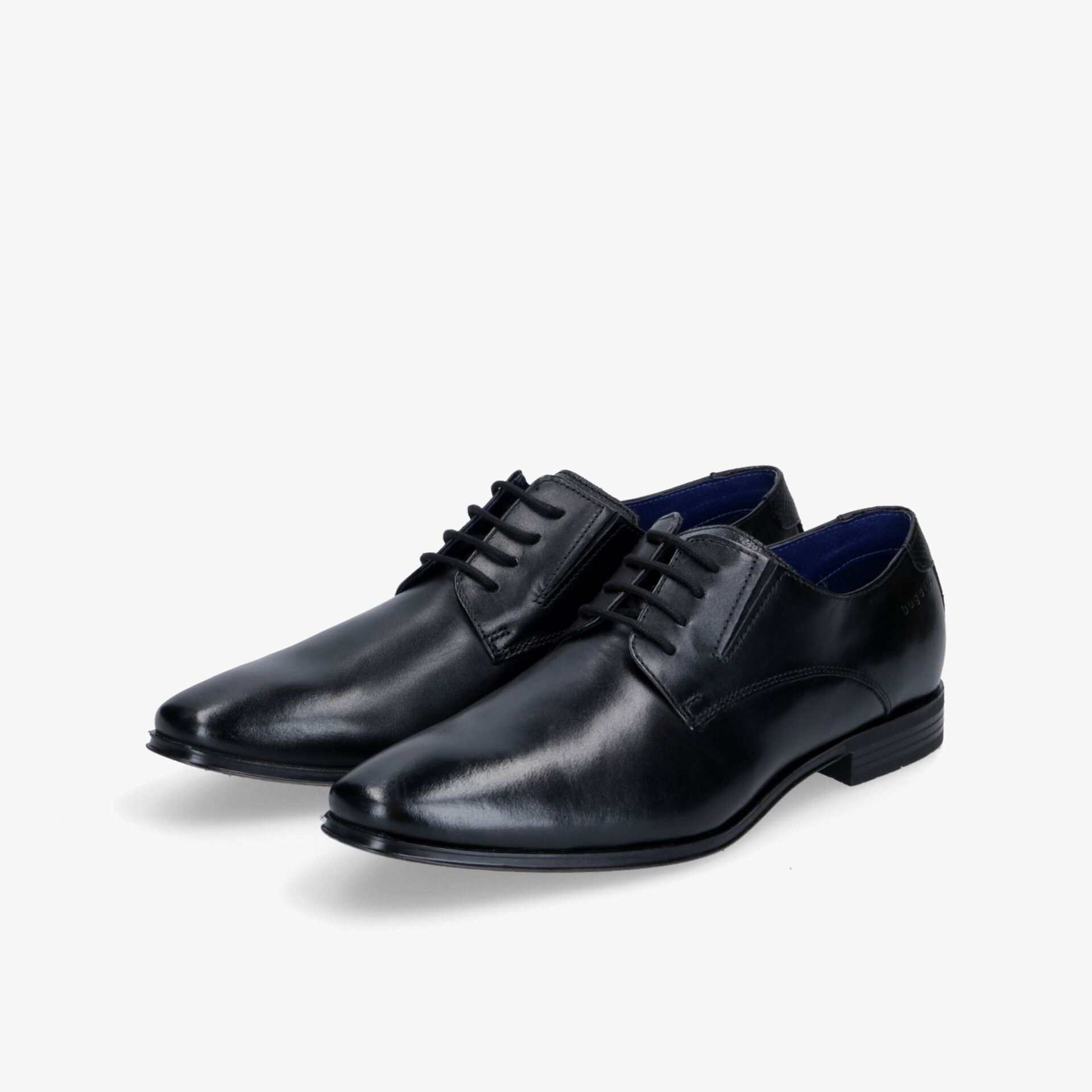 Elegante schwarze Lederschuhe mit Schnürung, perfekt für formelle Anlässe und klassischen Stil.