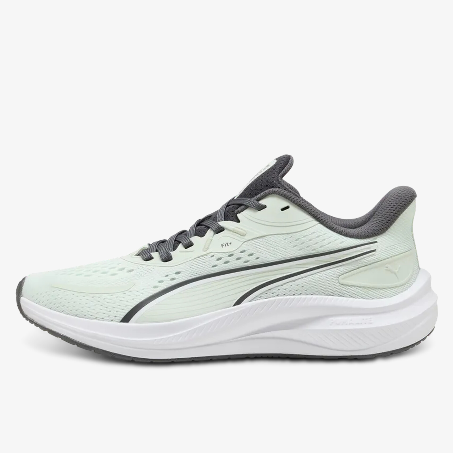 leichter und atmungsaktiver Laufschuh mit komfortabler Dämpfung und sportlichem Design seitliche Ansicht