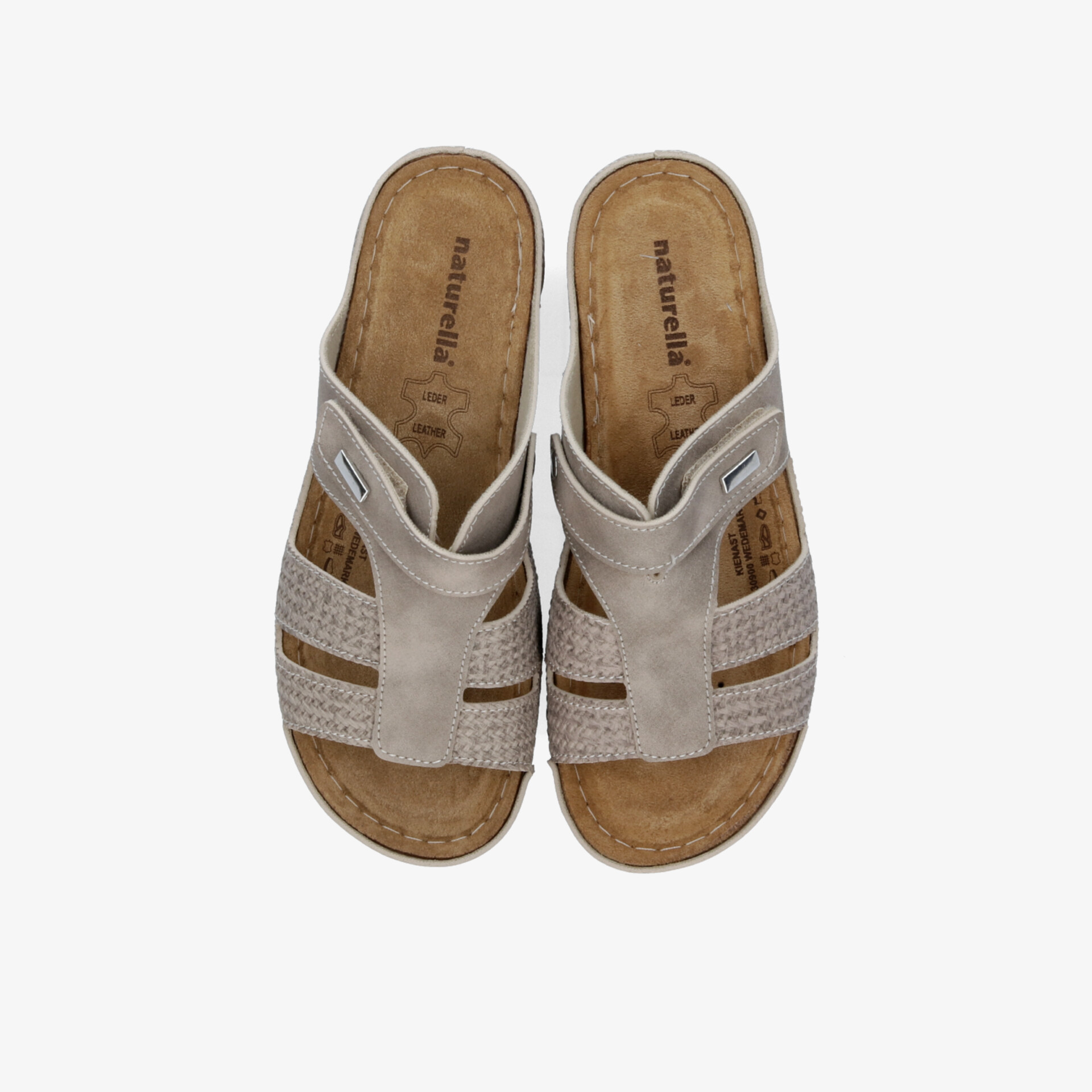 Bequeme beige Sandalen mit atmungsaktivem Design, rutschfester Sohle und weichem Fußbett, seitlich offen