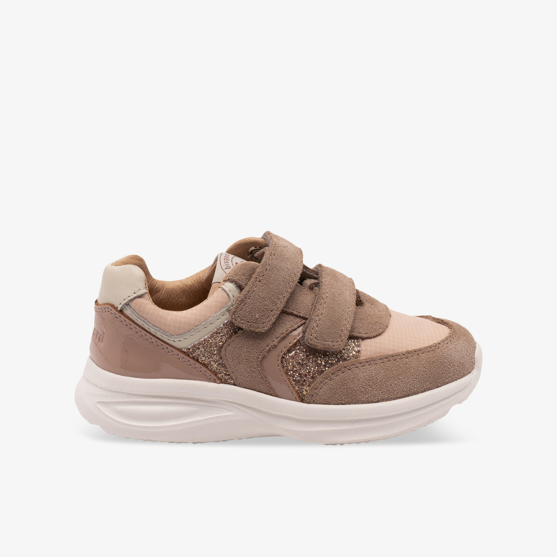 Bequemer Schuh mit zwei Klettverschlüssen und moderner Optik, flexible Sohle für vielseitigen Alltag