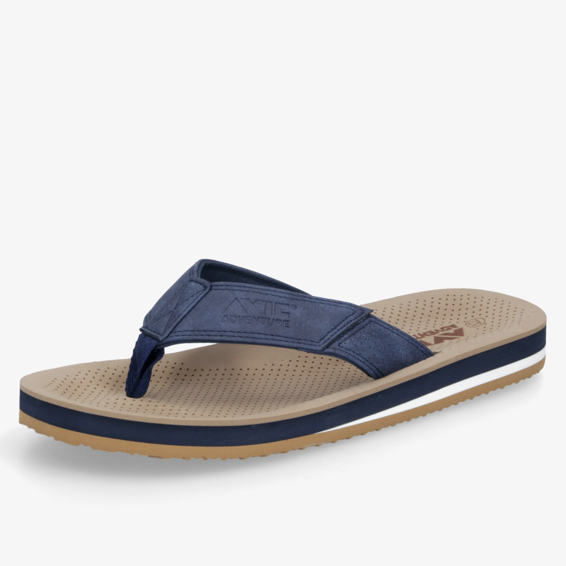 Bequeme Zehenstegsandale mit rutschfester Sohle und sportlichem Design für angenehmen Tragekomfort