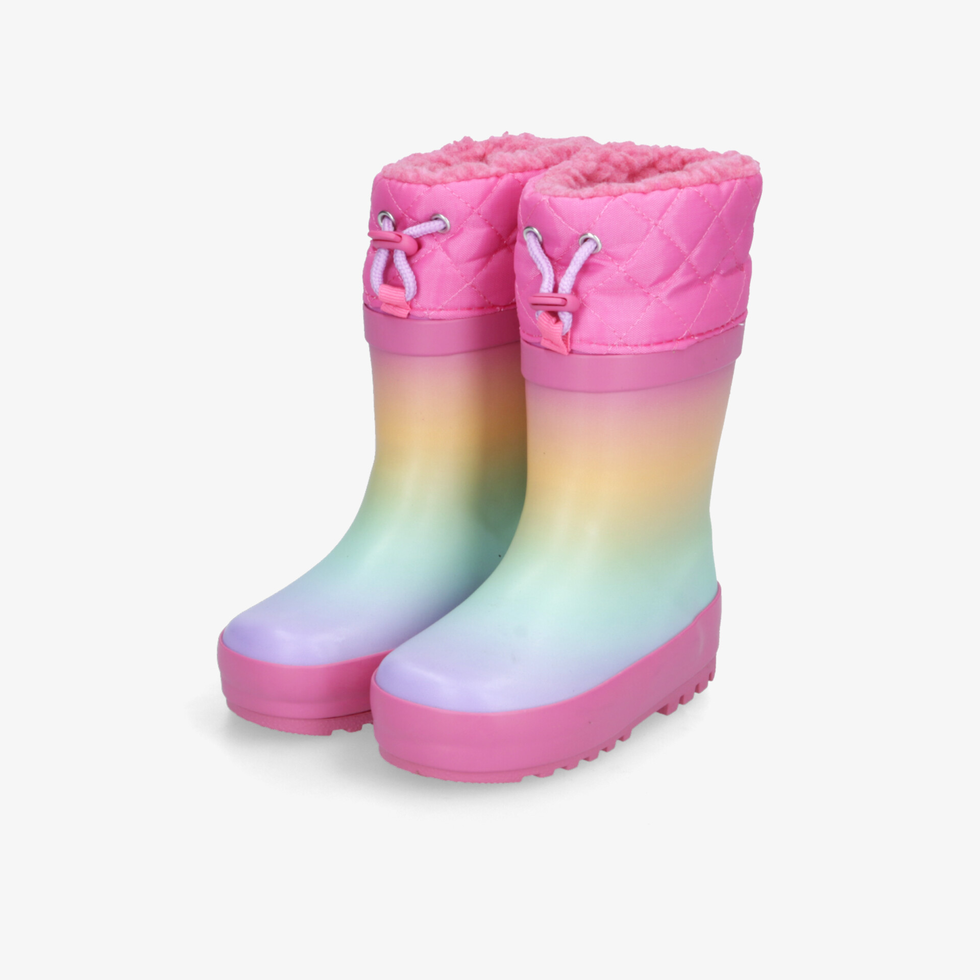 Farbenfrohe wasserdichte Regenstiefel mit warmem Innenfutter und rutschfester Sohle für optimalen Komfort