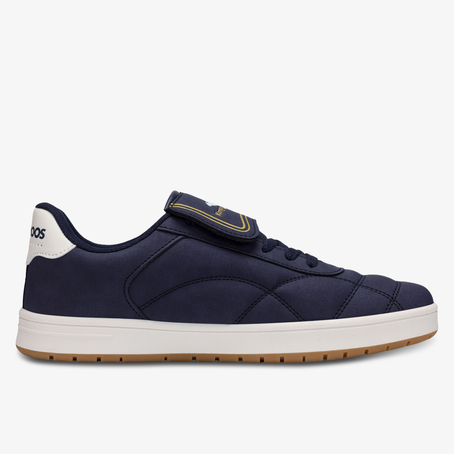 seitliche Ansicht eines komfortablen, leichten Schuhs mit rutschfester Sohle und sportlichem Design