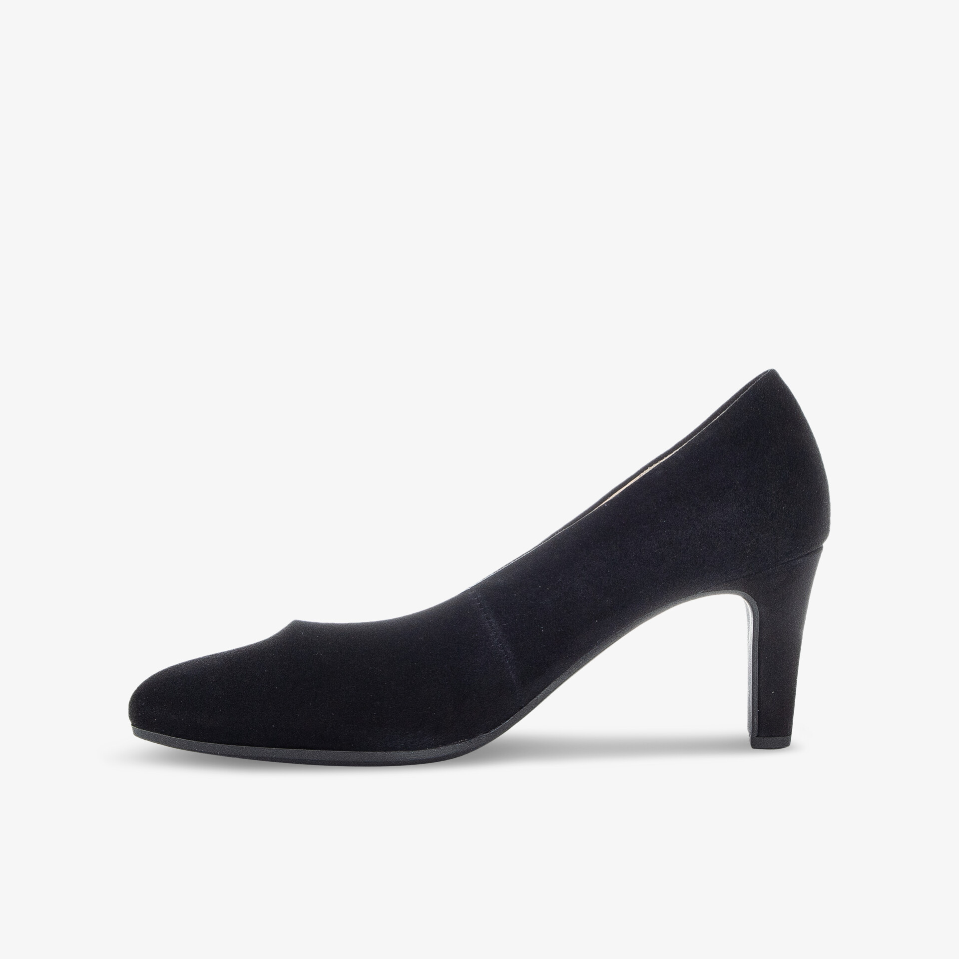 Elegante schwarze Pumps mit mittelhohem Absatz und klassischem Design, ideal für vielseitige Outfits.