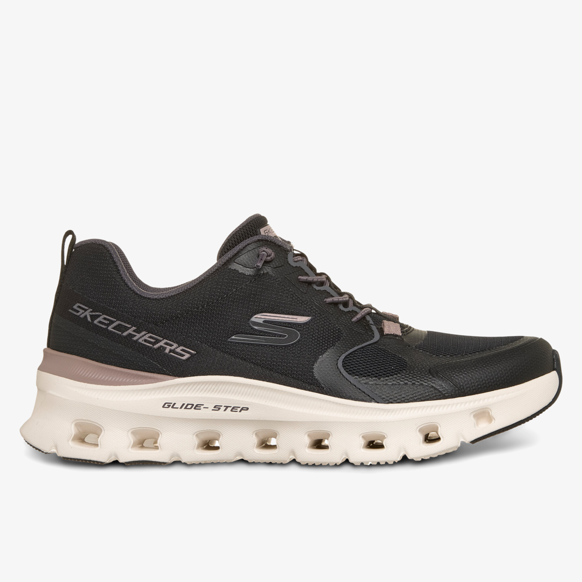 Schwarzer komfortabler Sportschuh mit stoßdämpfender, atmungsaktiver Sohle und modernem Design