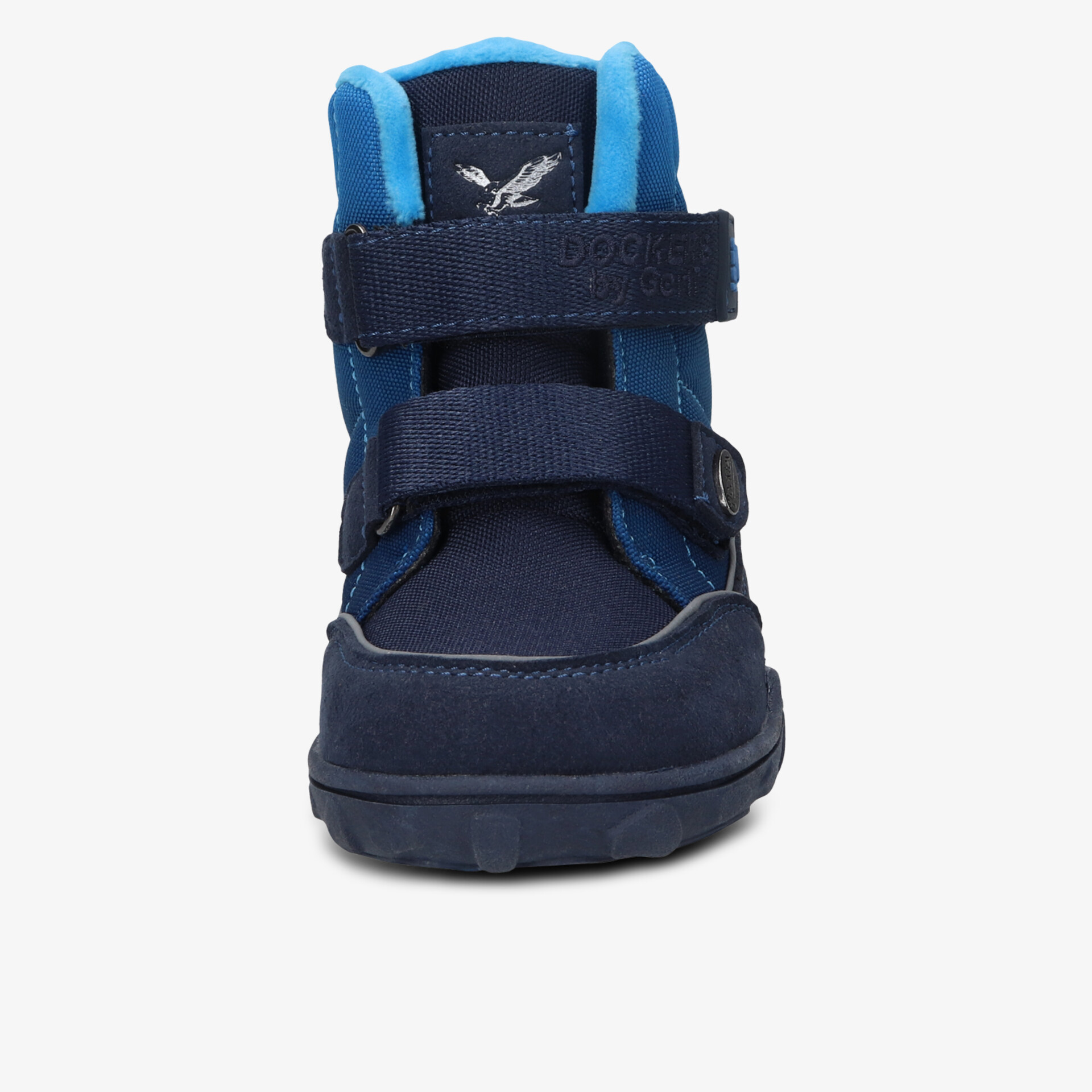 Schuh mit robuster Verarbeitung und verstellbaren Klettverschlüssen für sicheren Halt und Komfort