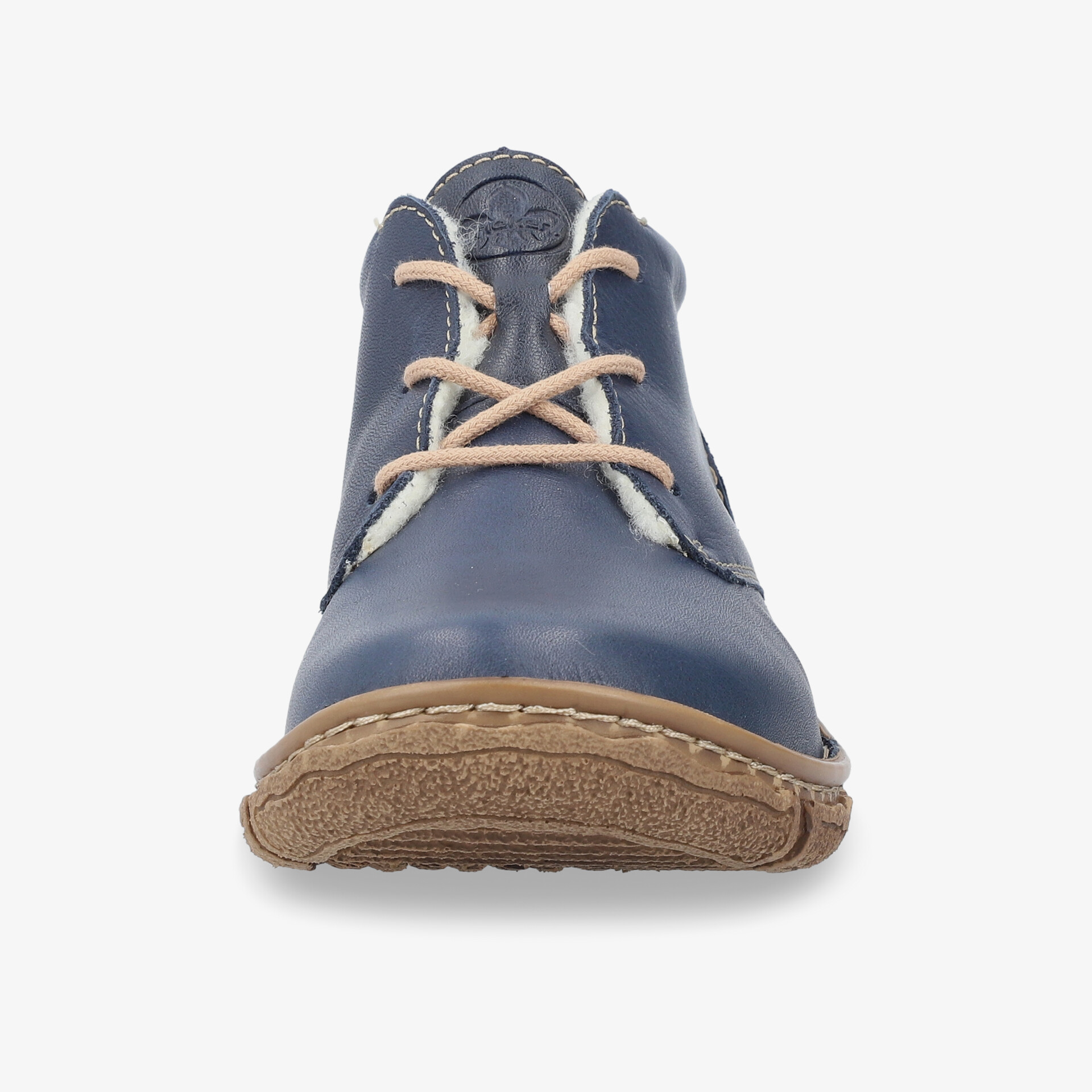 Robuster Schuh mit bequemer Schnürung und rutschfester Sohle, hochwertiges langlebiges Material, Frontansicht