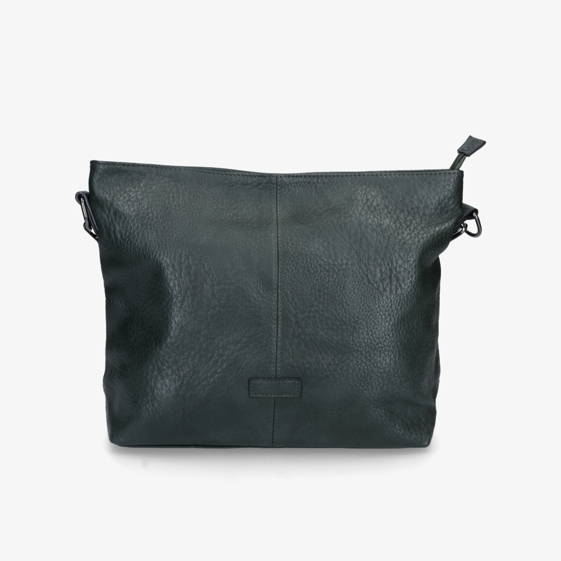 Elegante schwarze Ledertasche mit geräumigem Hauptfach und robustem Reißverschluss für vielseitige Nutzung