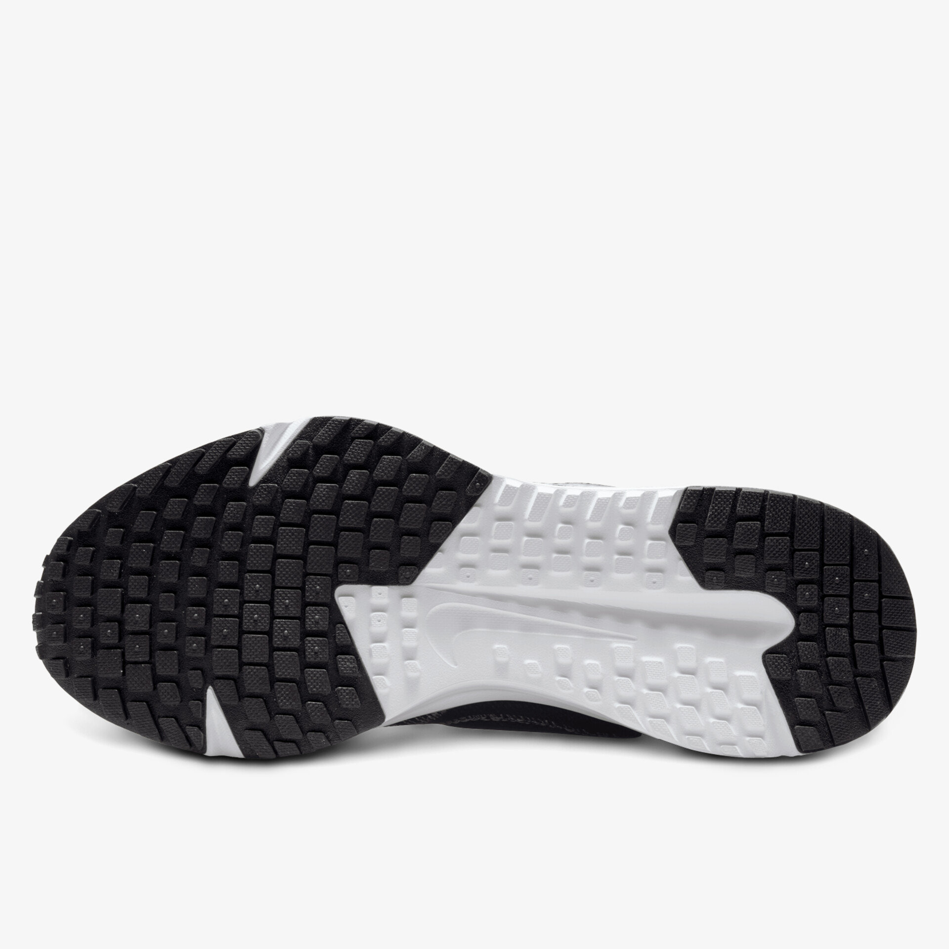 Sportlicher Schuh mit rutschfester, langlebiger Sohle in Schwarz und Weiß