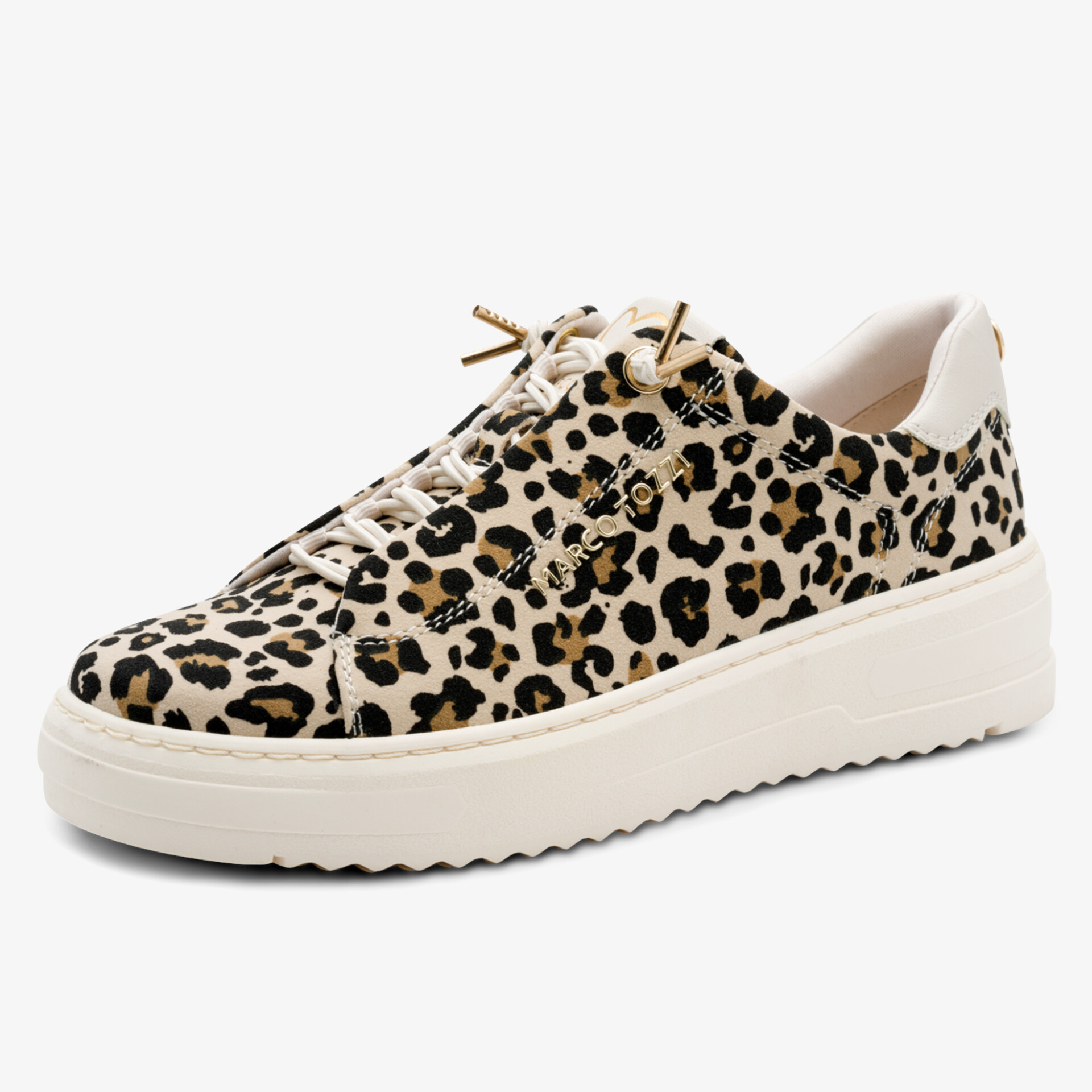 Bequemer Sneaker mit gepolsterter Innensohle und modischem Leopardenmuster für stilvollen Tragekomfort