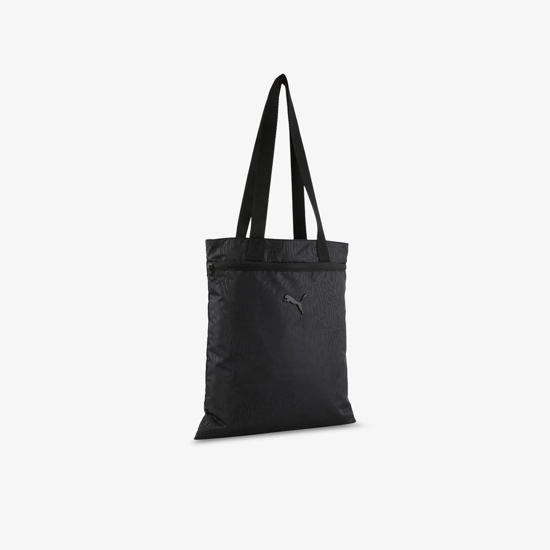 Schwarze Tasche mit langen Schulterriemen, leicht und robust, praktisches und modisches Design für vielseitigen Einsatz