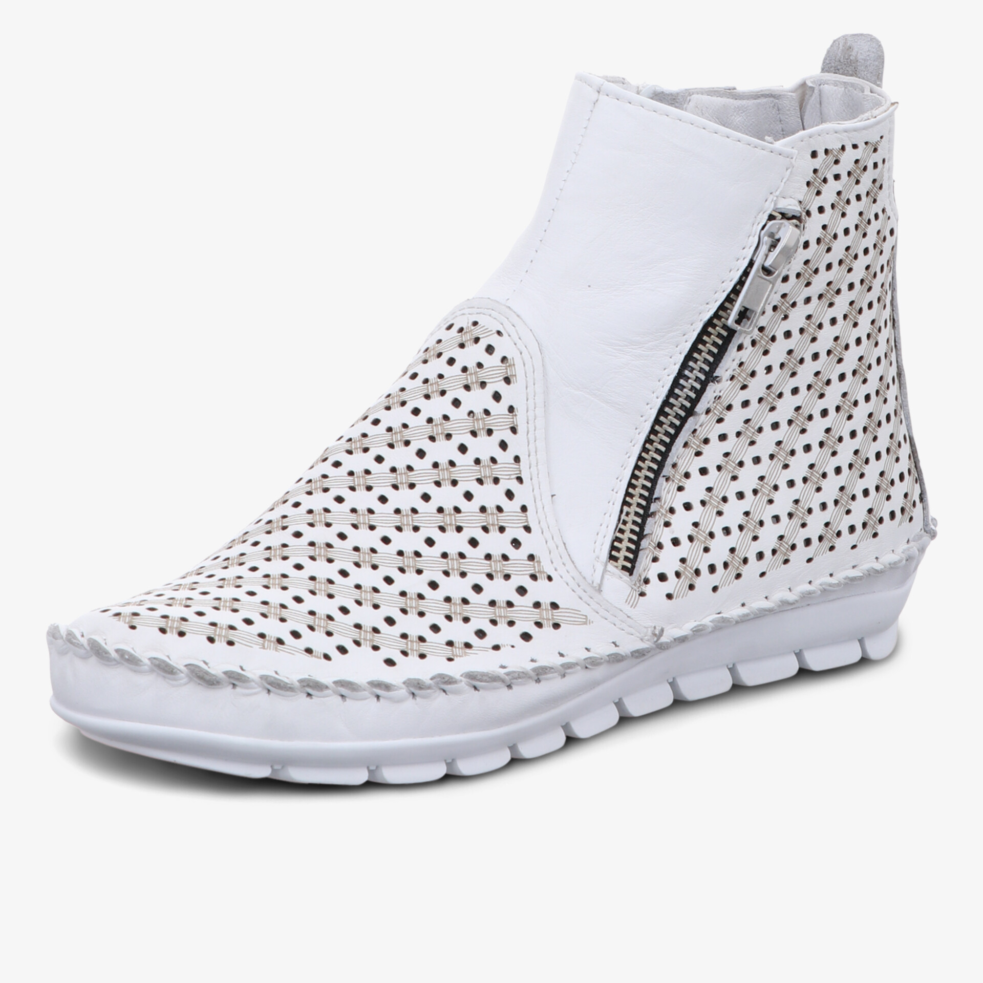 Bequemer, stilvoller Schuh mit praktischen Reißverschluss und einzigartigem Design