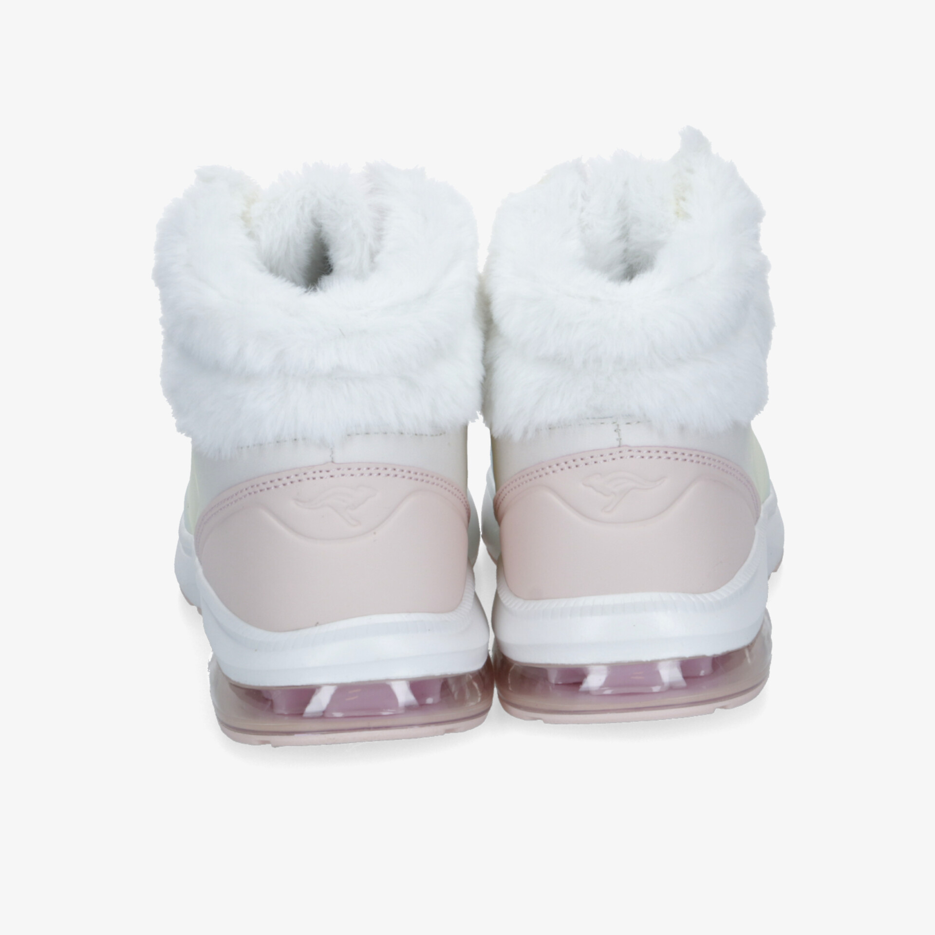 Warme Stiefel mit flauschigem Innenfutter und rutschfester Sohle in Rückansicht, komfortabel und robust