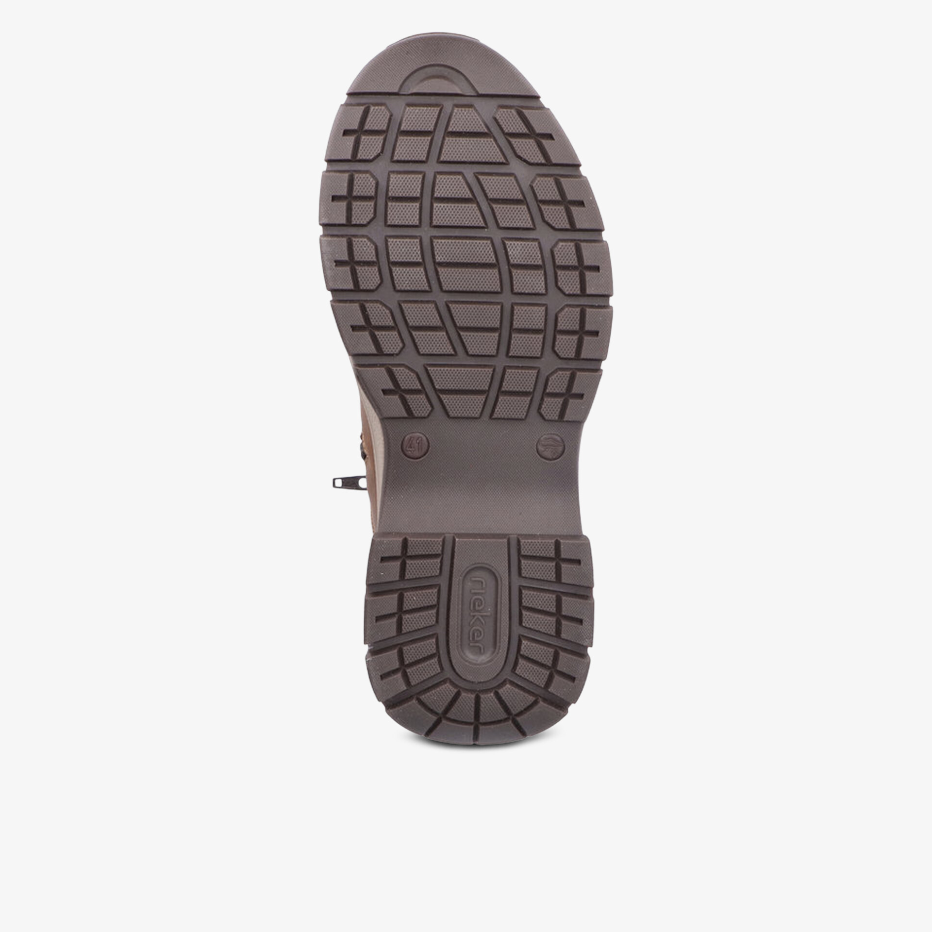 Robuste Schuhsohle mit tiefem, rutschfestem Profil für sicheren Halt und optimale Trittfestigkeit