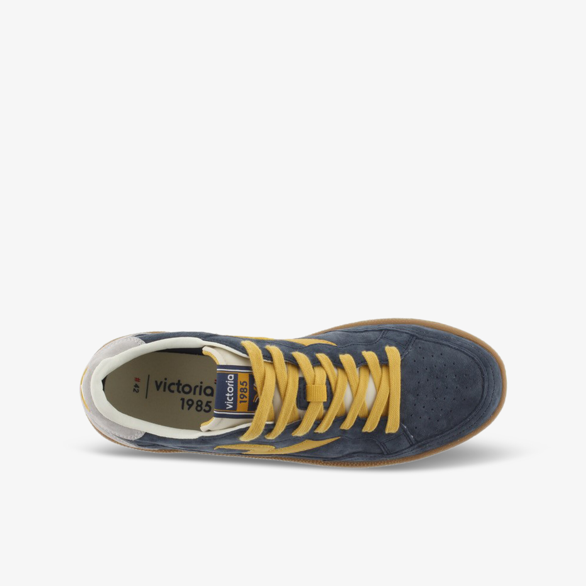 Modischer Schuh mit gelben Schnürsenkeln und bequemem Design, ideal für vielseitigen Komfort