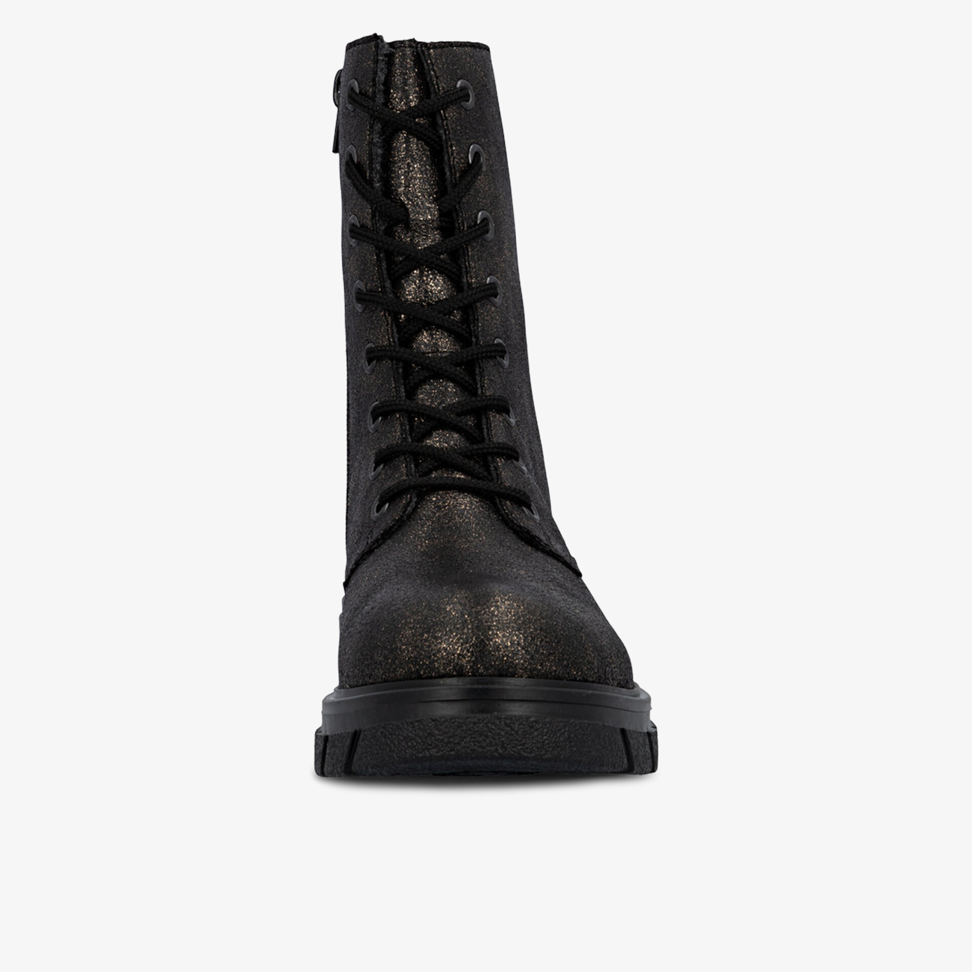 Robuster Schnürstiefel mit hoher Schnürung und stabiler Sohle, ideal für modische und komfortable Alltagslooks