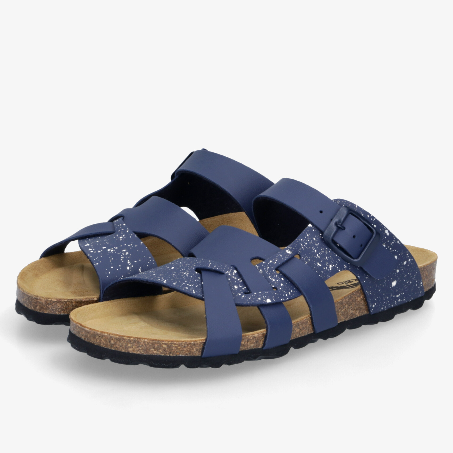 Bequeme blaue Sandalen mit verstellbaren Riemen und weichem Fußbett für angenehmen Tragekomfort im Alltag