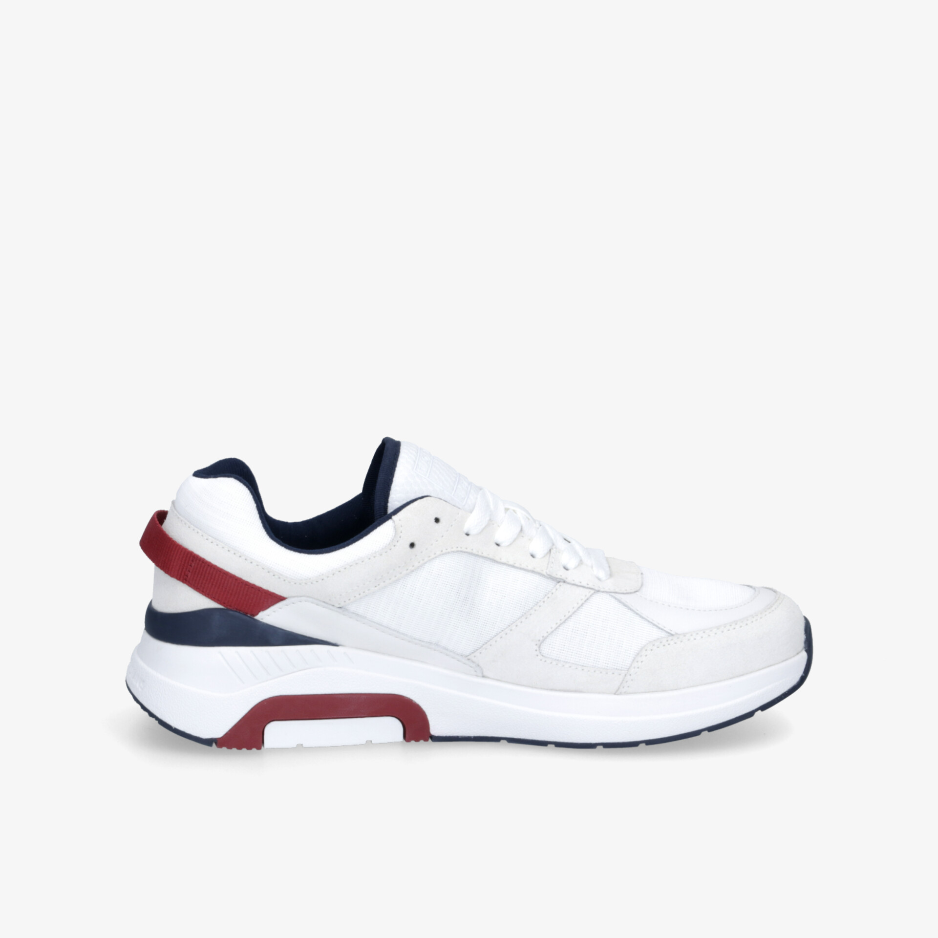 Moderner weißer Sneaker mit stilvollen Details und optimalem Tragekomfort für den Alltag.