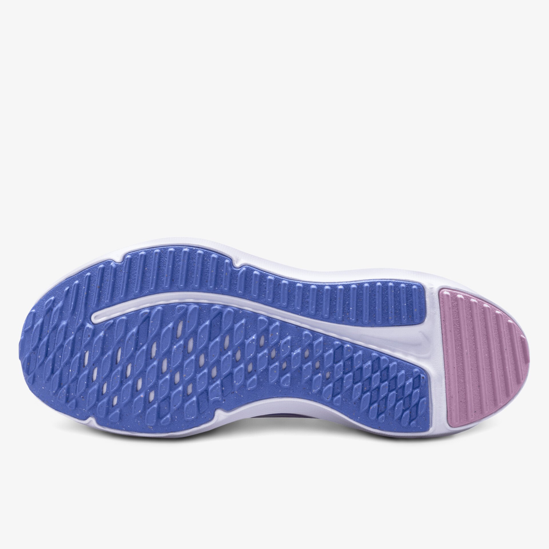 Bequeme und robuste Sohle mit rutschfestem Design in Blau und Lila.