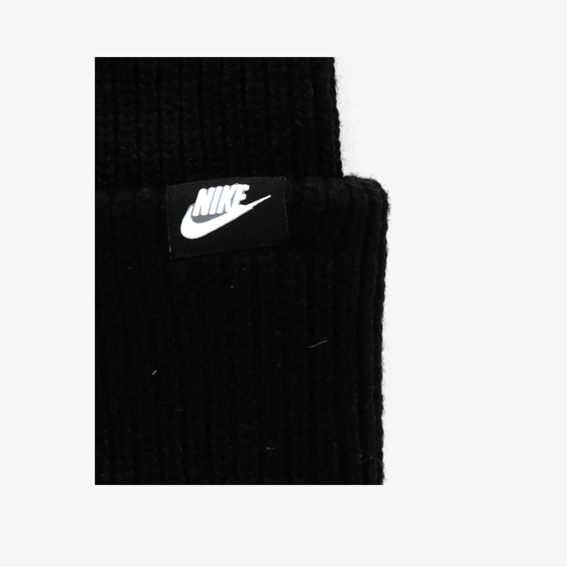 Schwarze Nike Baumwollsocke mit sichtbarem Logo, komfortabel und elastisch für sportlichen Tragekomfort