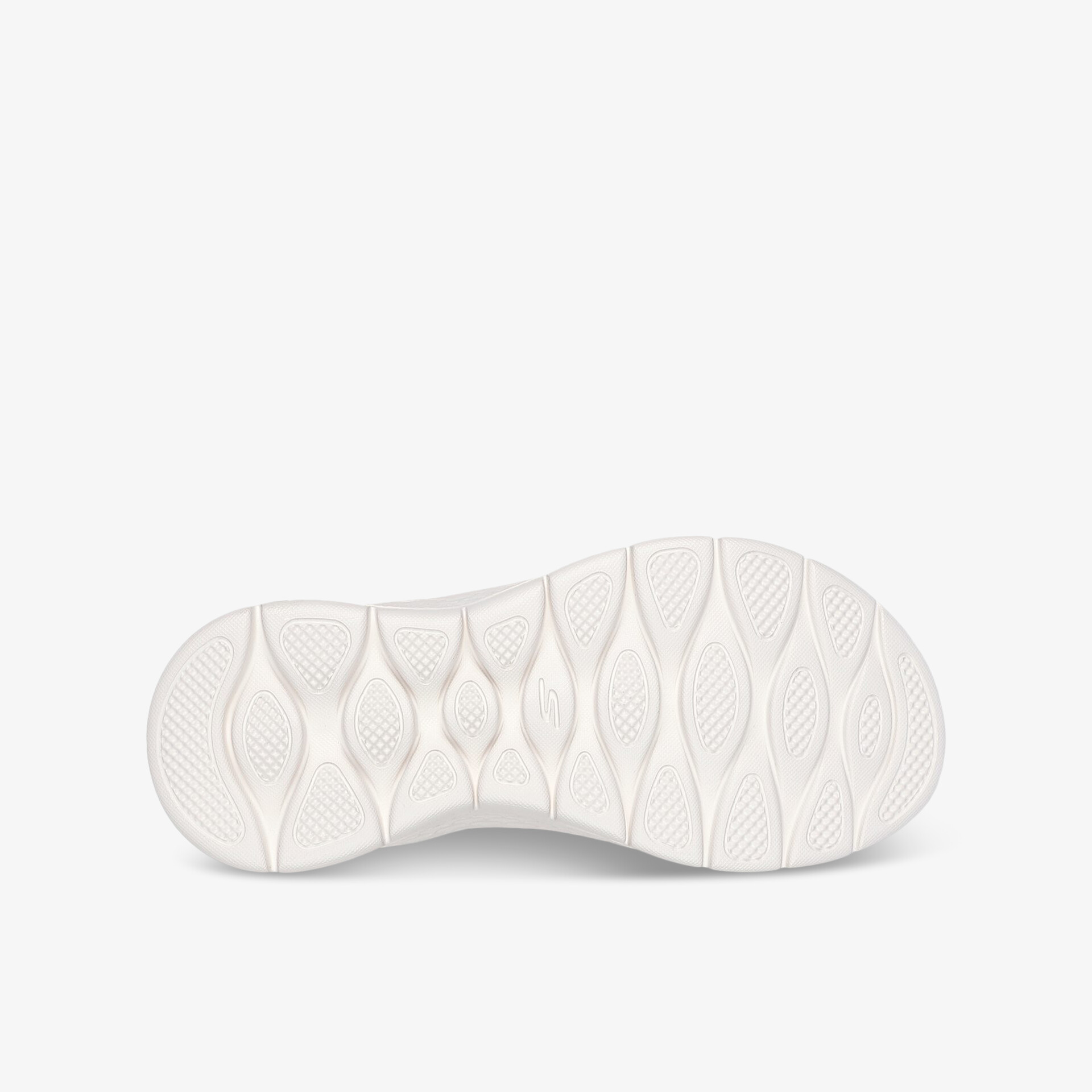 Weiße Schuhsohle mit rutschfestem Profil, robust und flexibel für optimalen Halt und Komfort