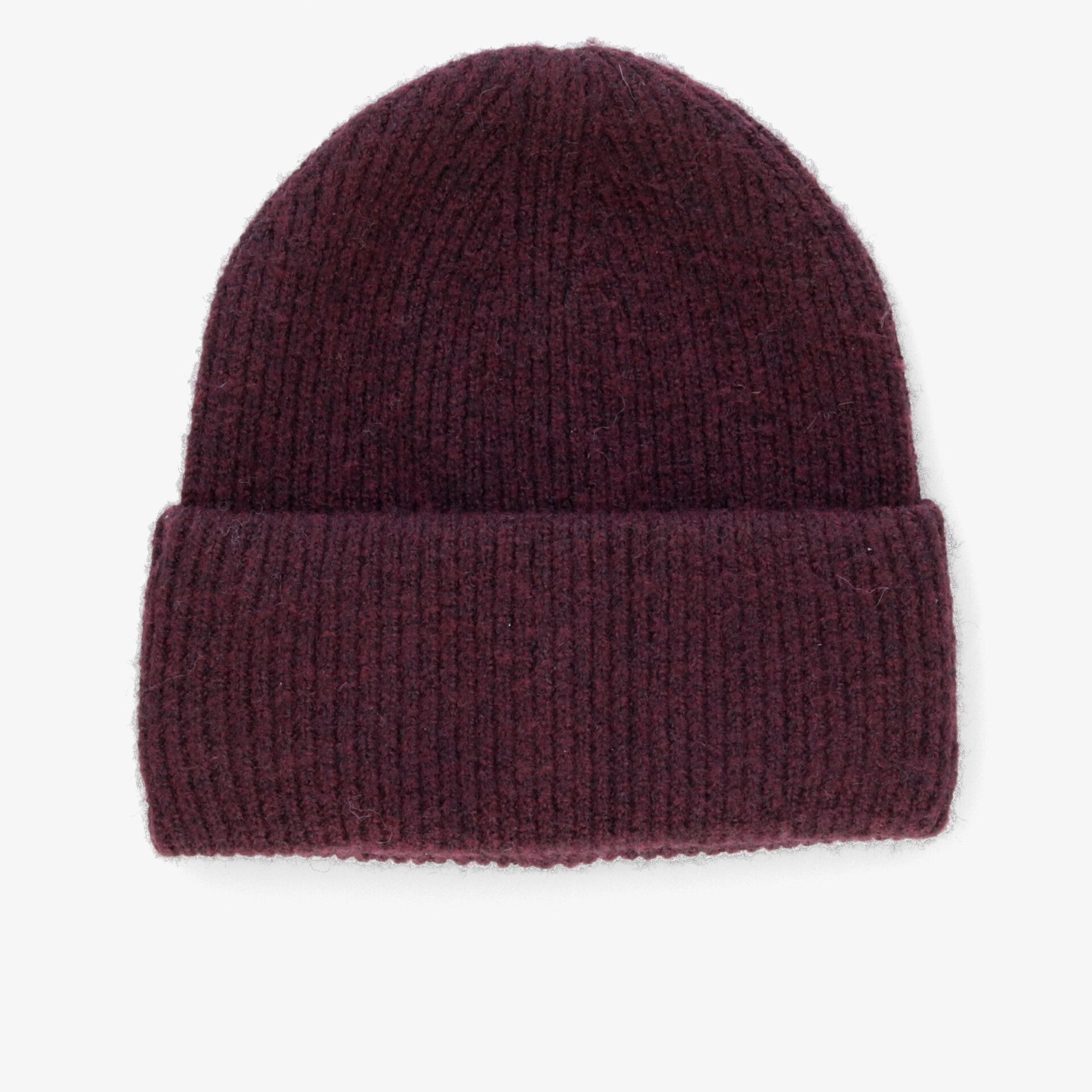 Elegante, weiche und warme gestrickte Mütze in dunklem Farbton für optimalen Komfort und Stil