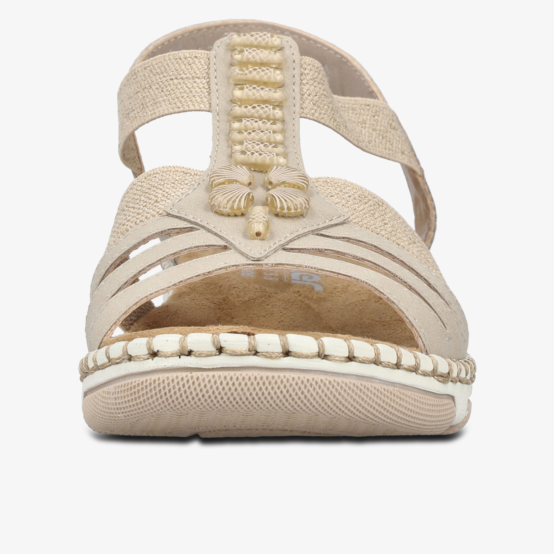 Bequeme Sandale mit elastischem Riemen und weicher, strukturierter Laufsohle für angenehmen Halt