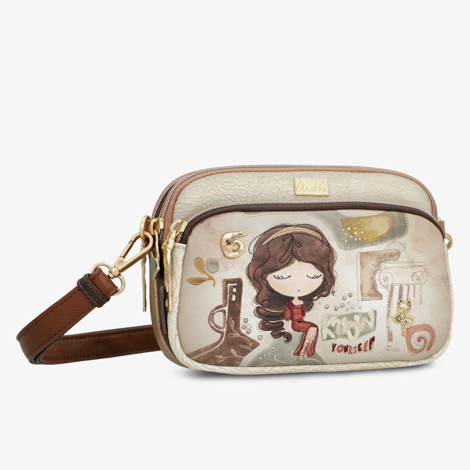 Elegante Umhängetasche mit stylischem Design und praktischen Fächern.