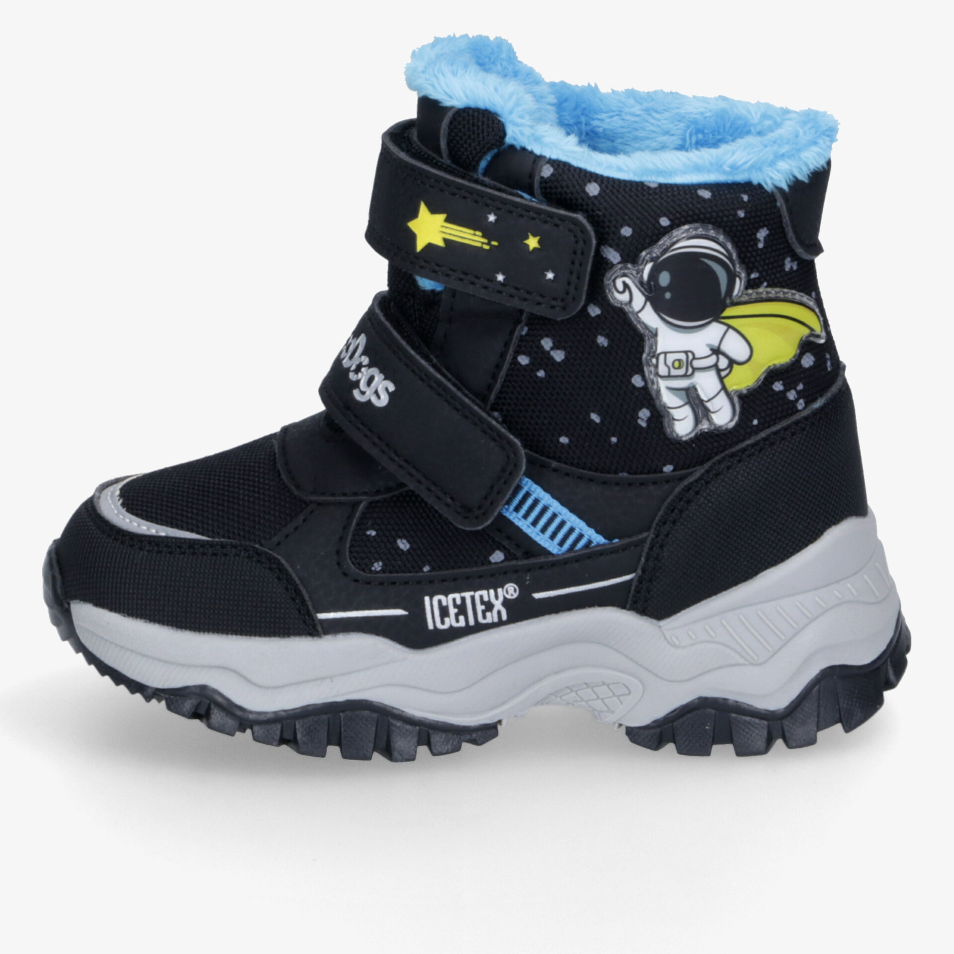 Wasserdichter Winterstiefel mit warmer Innenfütterung, robuster rutschfester Sohle und praktischem Klettverschluss