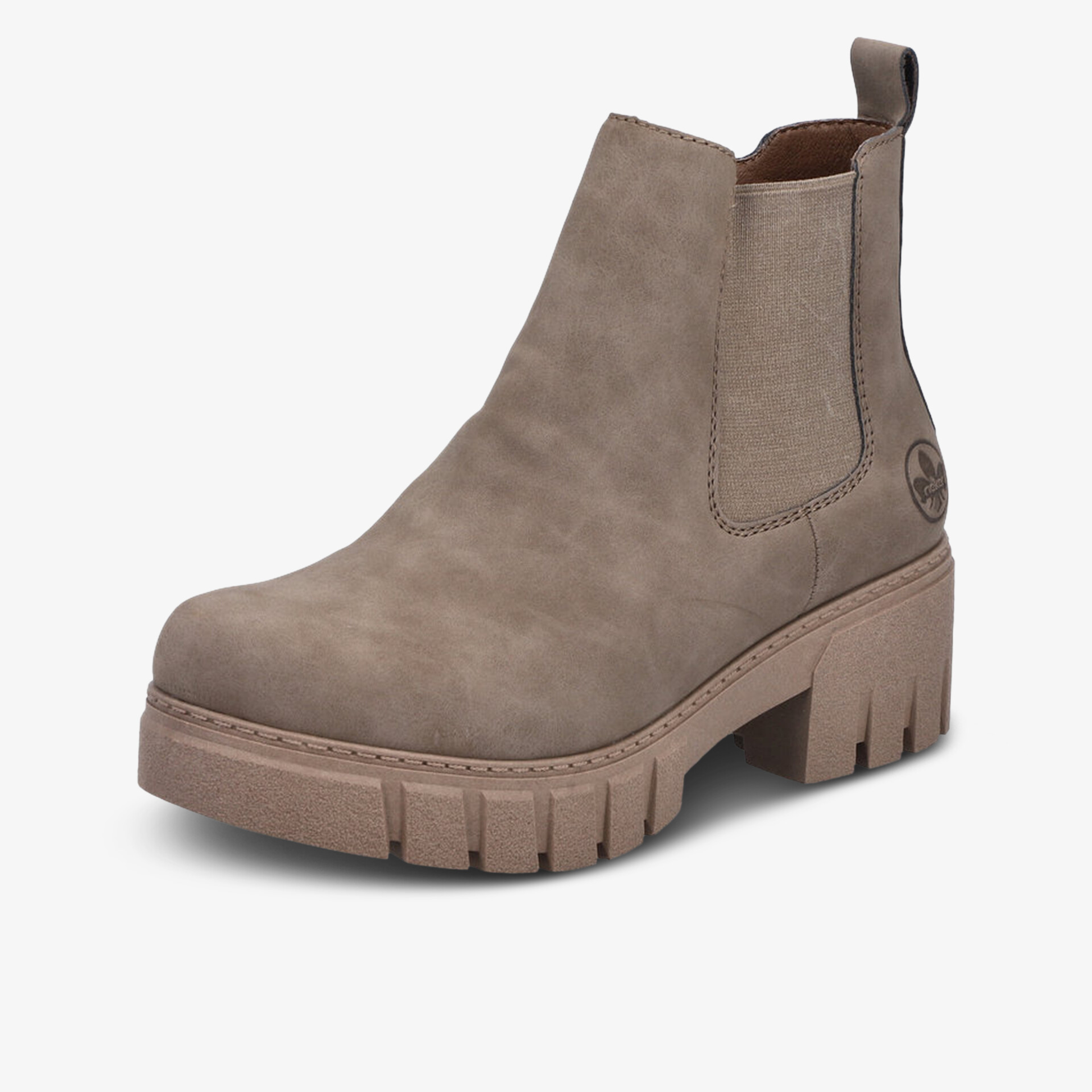 Robuster brauner Chelsea Boot mit elastischen Seiteneinsätzen und profilierter Gummisohle für sicheren Halt